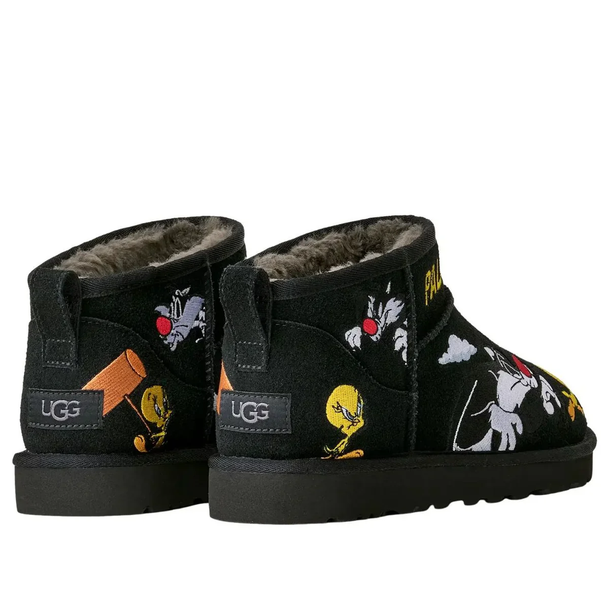 1181891 BLK UGG Classic Ultra Mini Boot Palace x Looney Tunes Black - Image 3