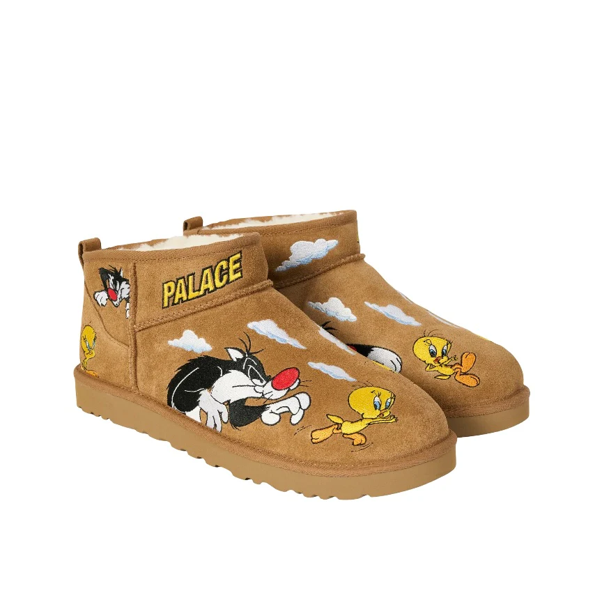 1181891 CHE UGG Classic Ultra Mini Boot Palace x Looney Tunes Chestnut - Image 2