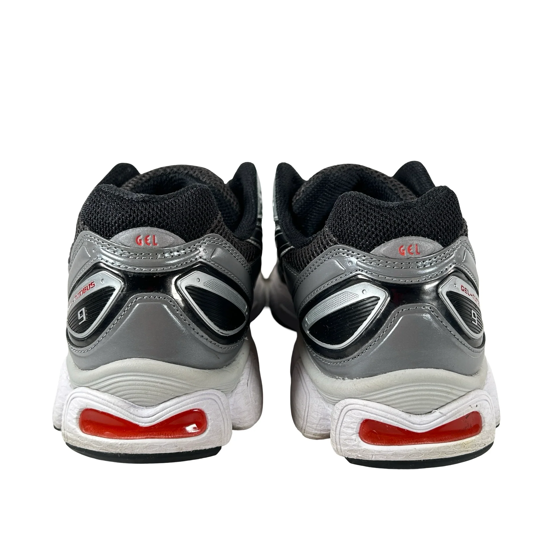 1201A424 023 ASICS Gel-Nimbus 9 Graphite Grey Red [USED] - 10 M (Used2) - Image 3