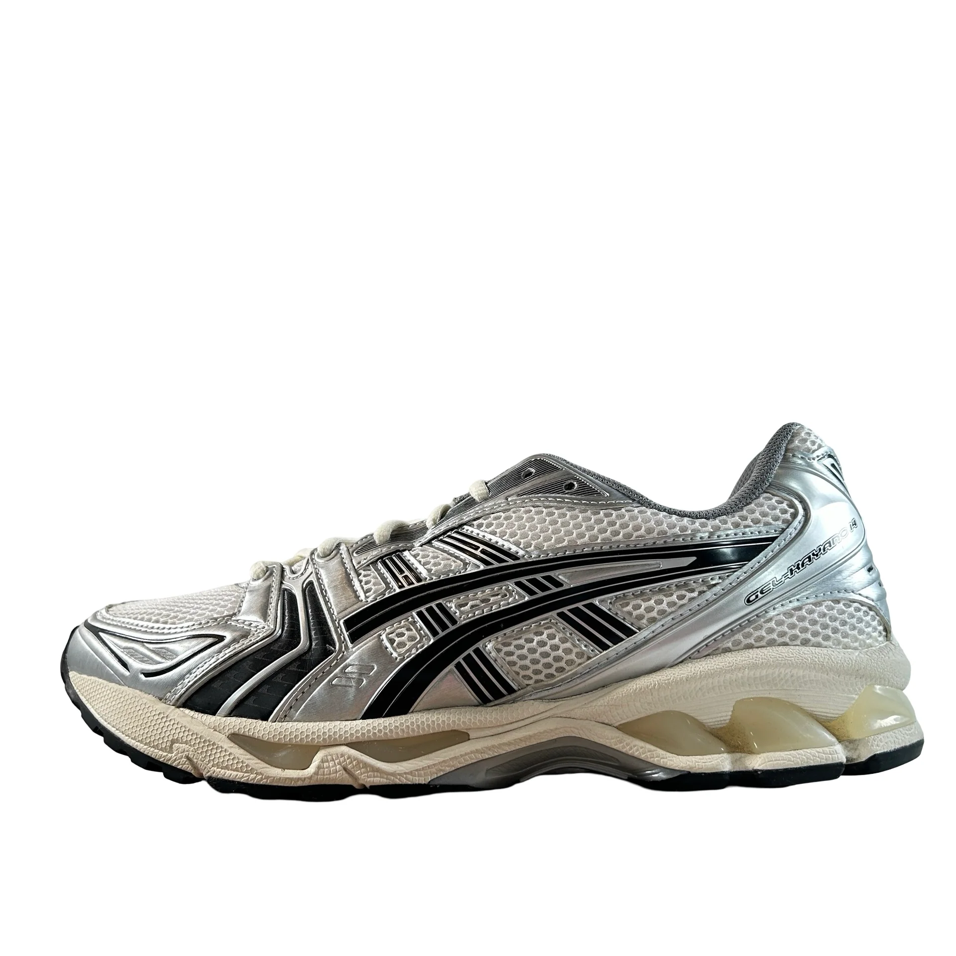 1201A457 101 ASICS Gel-Kayano 14 JJJJound Silver Black [USED] - 10.5 M (Used)