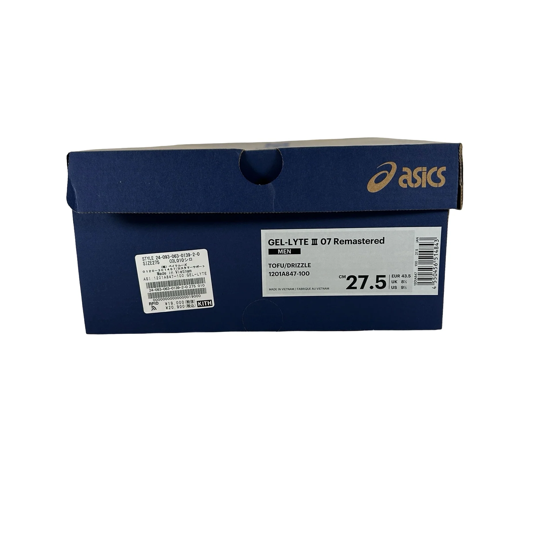 1201A847 100 ASICS Gel-Lyte III Remastered Kith Seoul [USED] - 9.5 M (Used) - Image 7