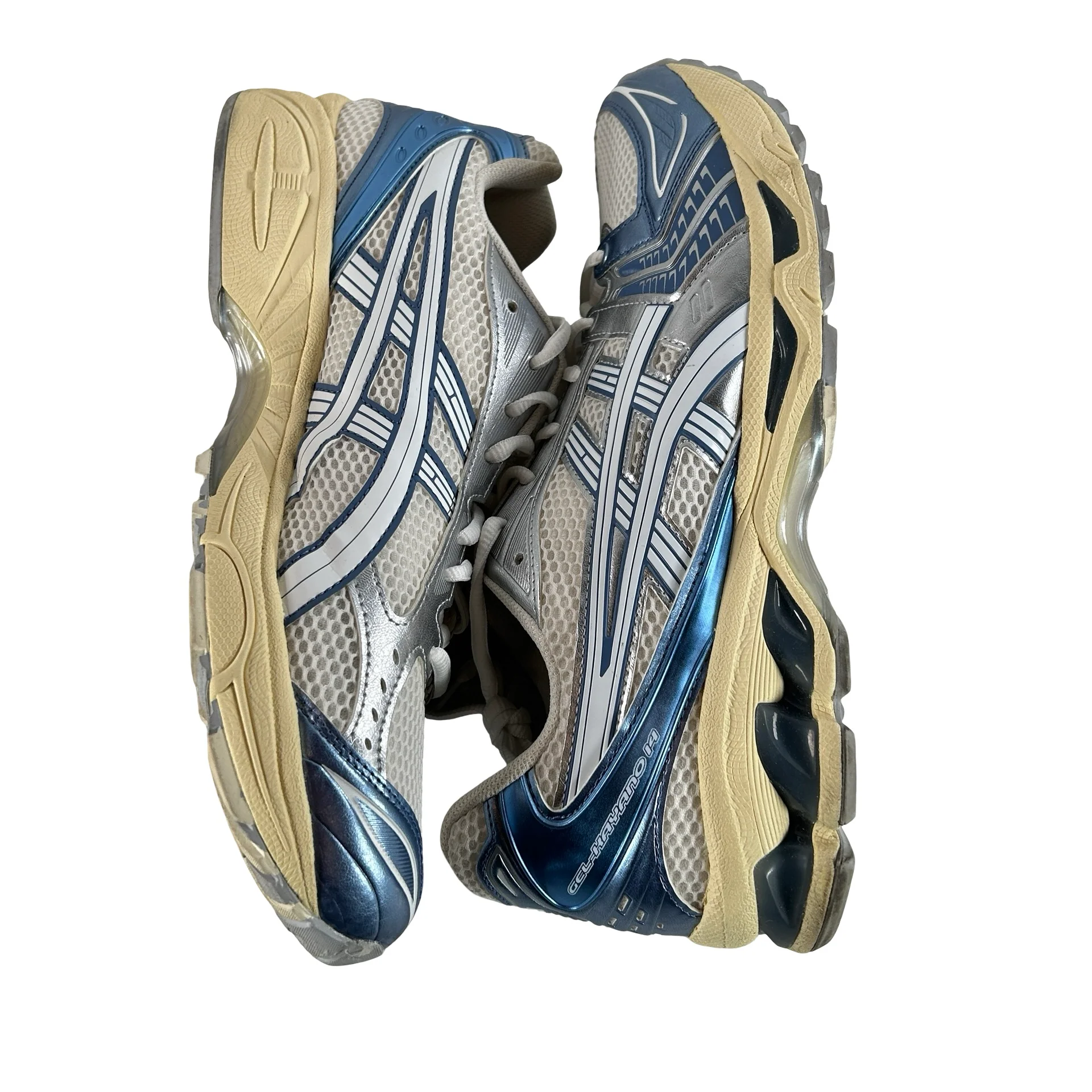 1203A537 102 ASICS Gel-Kayano 14 Cream Metallic Blue [USED] - 12 M (Used) - Image 5