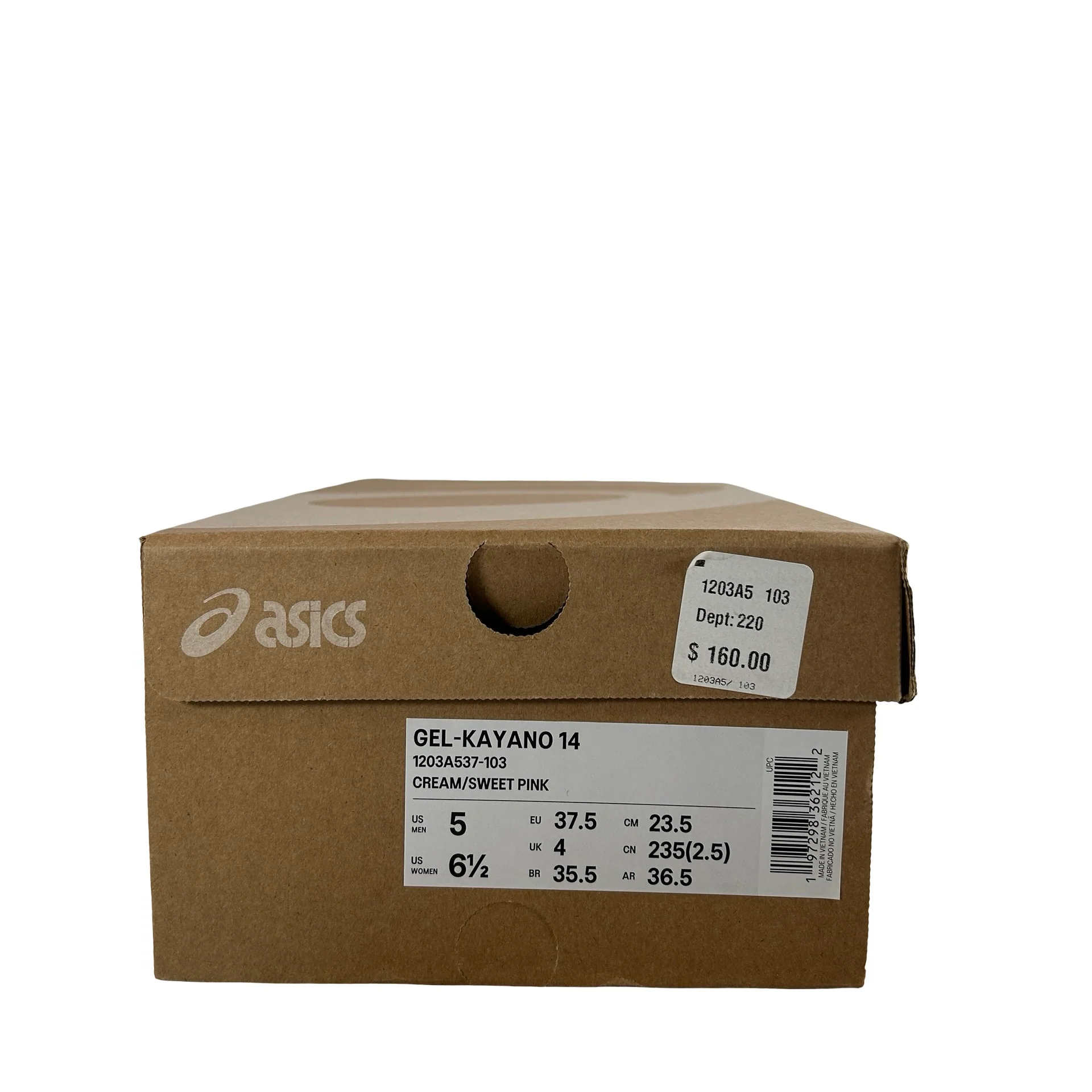 1203A537 103 ASICS GEL-Kayano 14 Cream Sweet Pink (Women's) [USED] - 5 M (Used) - Image 7