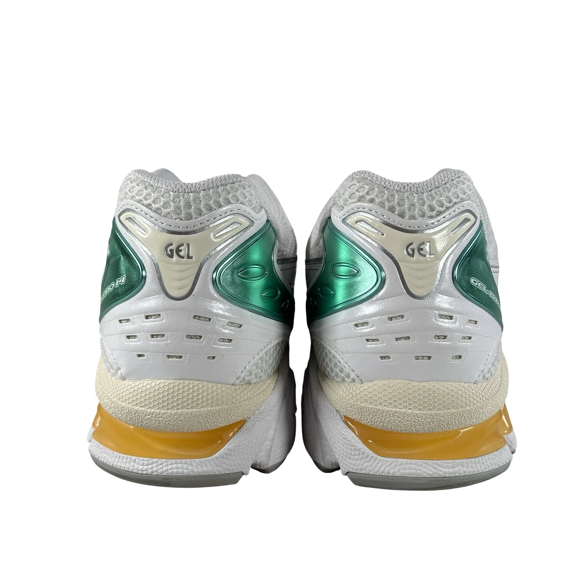 1203A537 107 ASICS Gel-Kayano 14 White Mint Gold [USED] - 12 M (Used) - Image 3