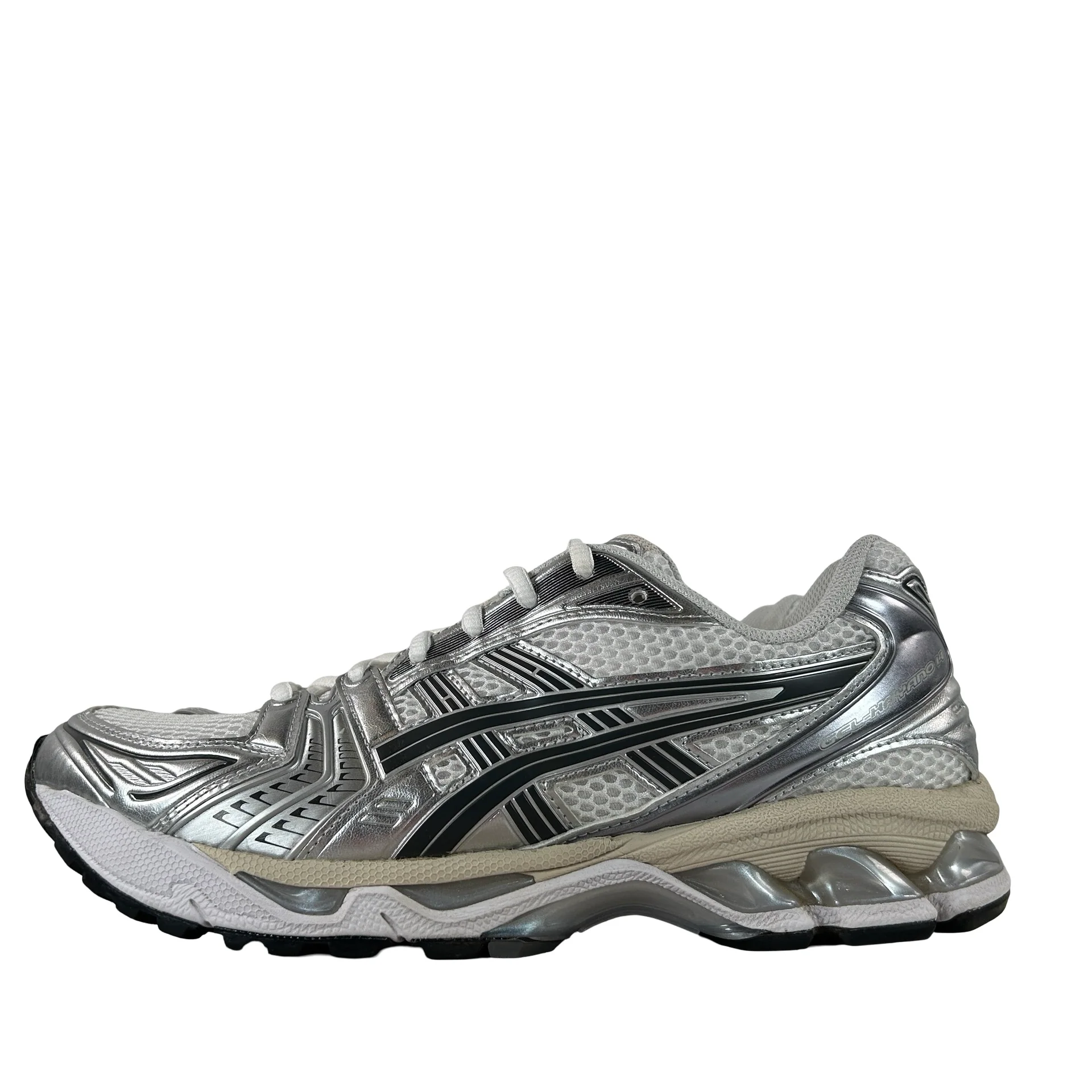 1203A537 110 ASICS Gel-Kayano 14 White Graphite Grey [USED] - 8.5 M (Used)