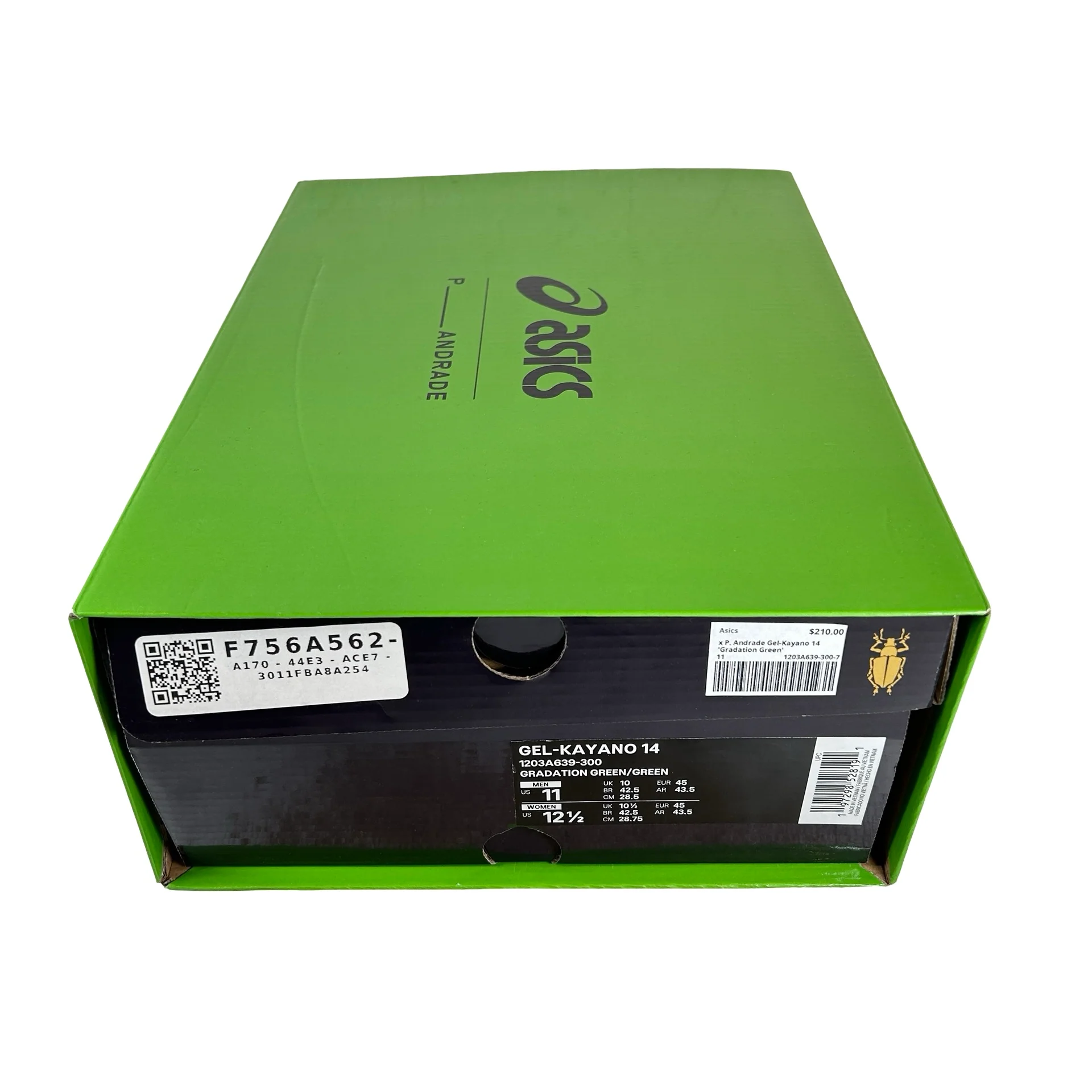 1203A639 300 ASICS Gel-Kayano 14 P. Andrade Gradation Green [USED] - 11 M (Used) - Image 7