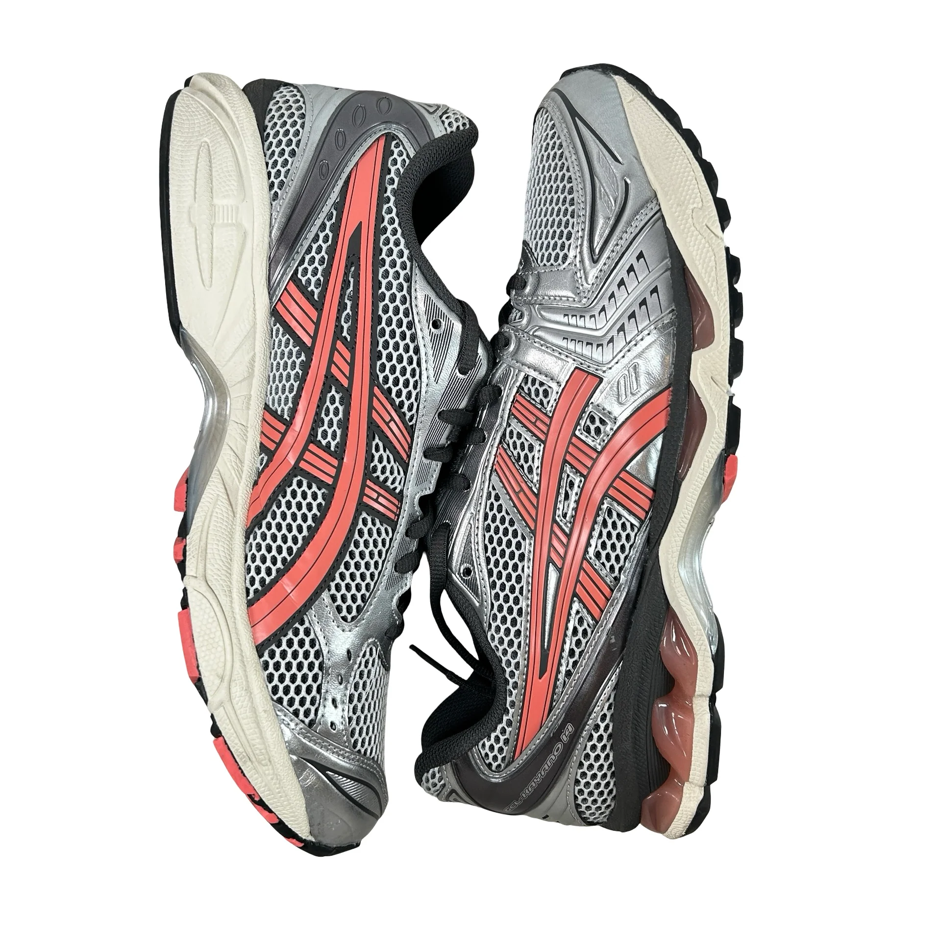1203A740 101 ASICS Gel-Kayano 14 Silver Papaya [USED] - 11 M (Used) - Image 4