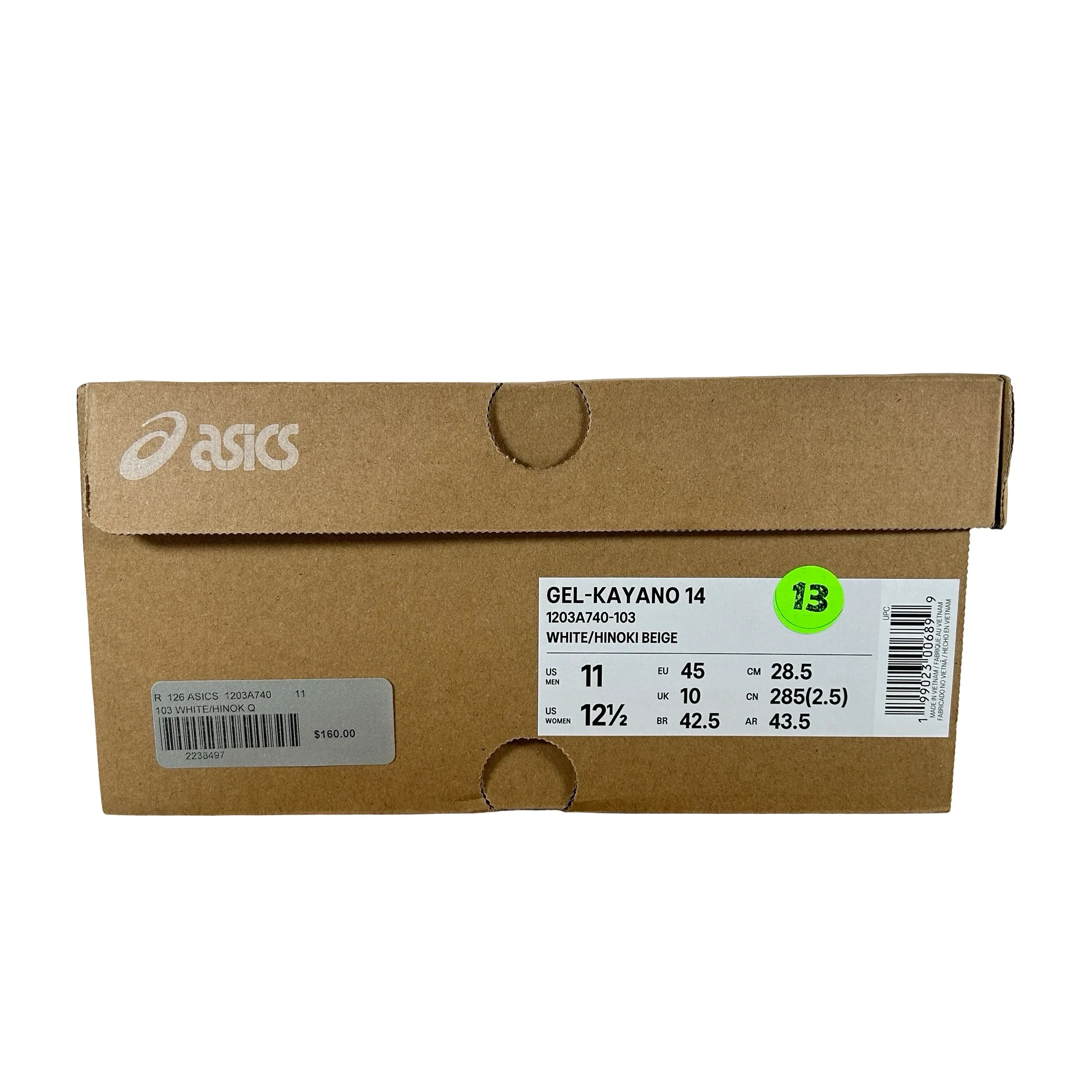 1203A740 103 ASICS Gel-Kayano 14 White Hinoki Beige [USED] - 11 M (Used) - Image 7