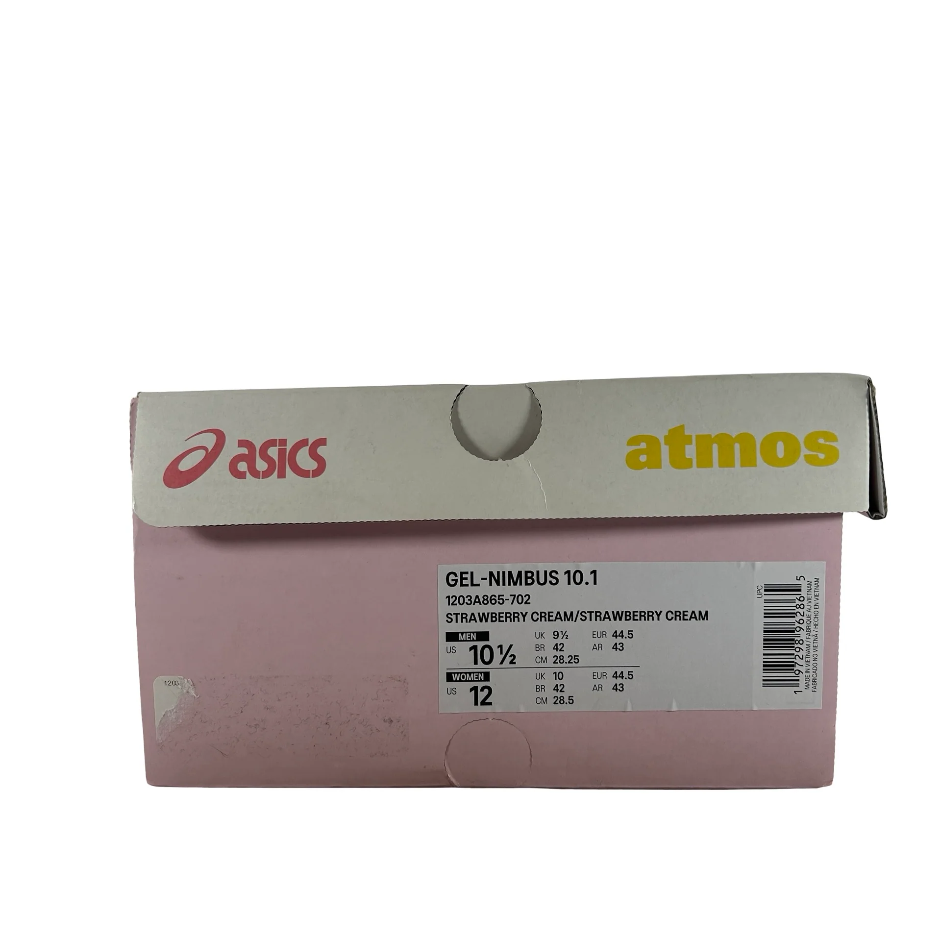 1203A865 702 ASICS Gel-Nimbus 10.1 Vandy The Pink x atmos Banana Split Strawberry [USED] - 10.5 M (Used) - Image 7