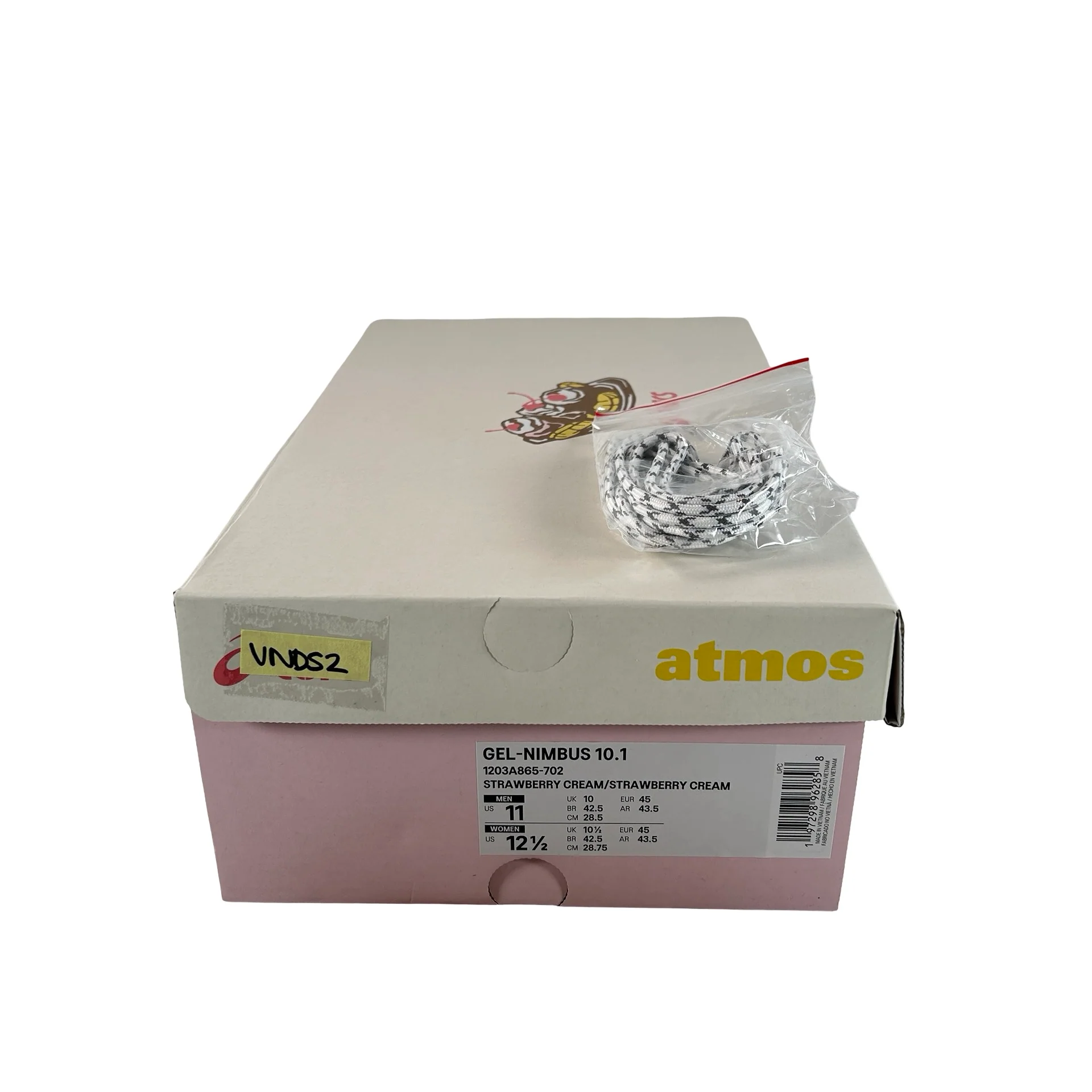 1203A865 702 ASICS Gel-Nimbus 10.1 Vandy The Pink x atmos Banana Split Strawberry [USED] - 11 M (VNDS2) - Image 7