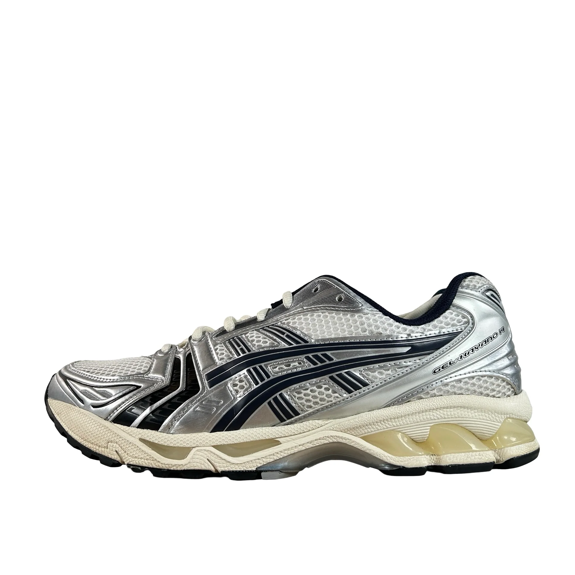 1203A961 100 ASICS Gel-Kayano 14 JJJJound White Navy [USED] - 10 M (Used)