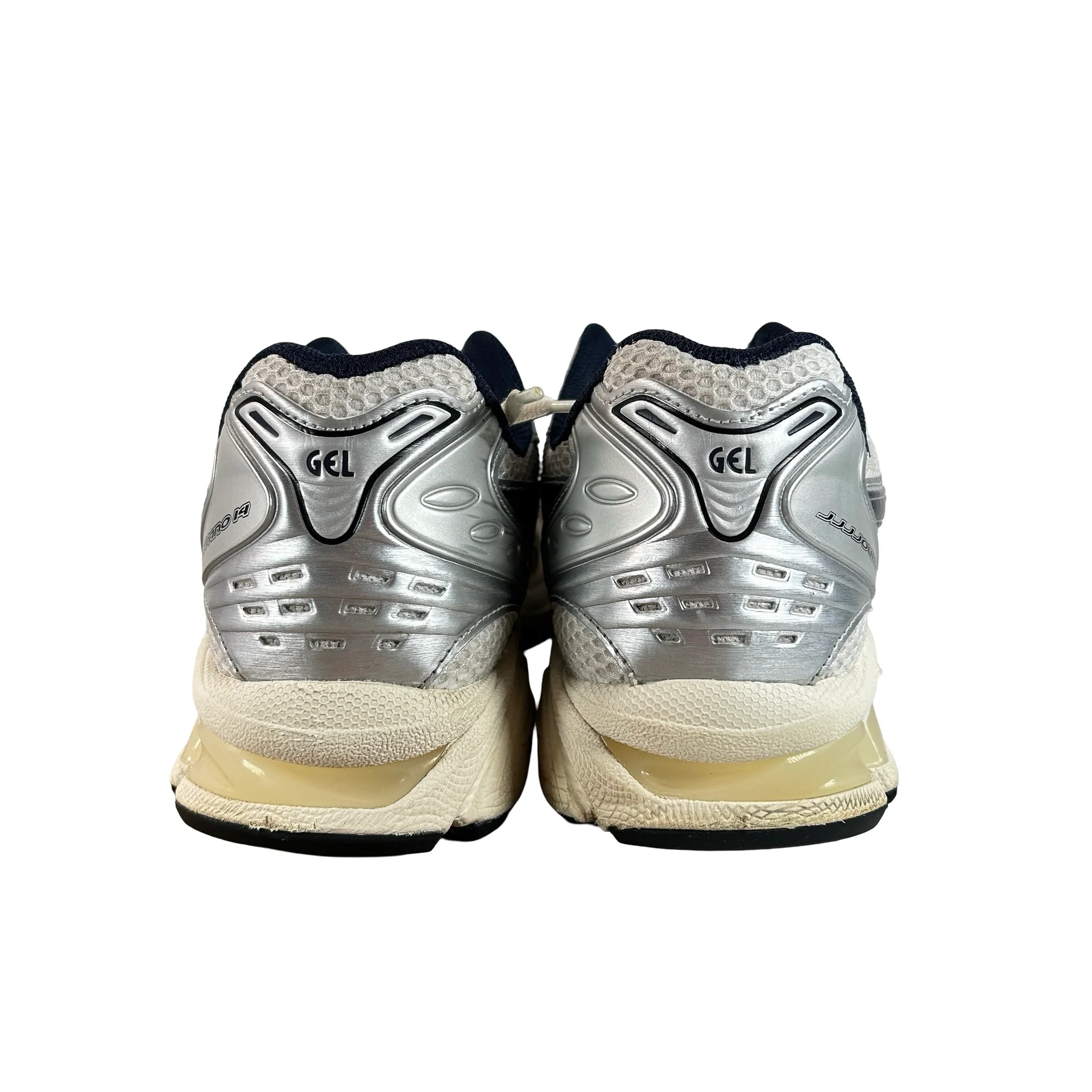 1203A961 100 ASICS Gel-Kayano 14 JJJJound White Navy [USED] - 10 M (Used) - Image 3