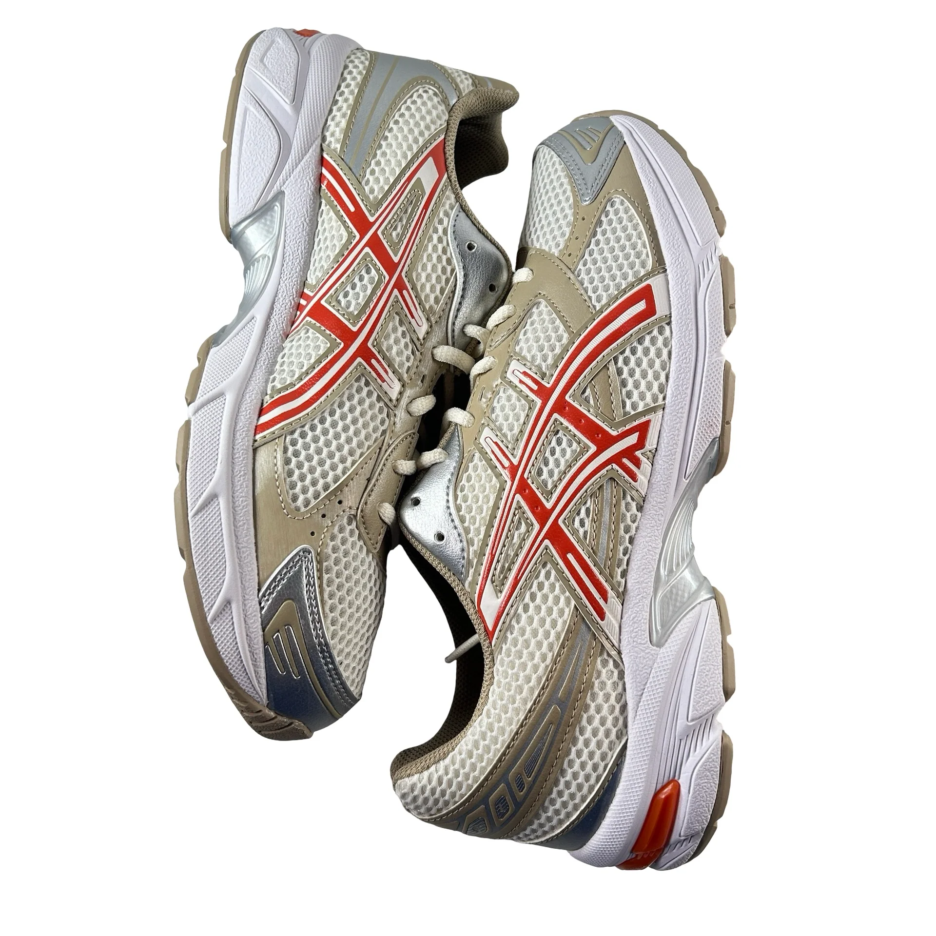 1203A966 100 ASICS Gel-1130 Cream Vermillion Tomato [USED] - 8 M (Used) (No Box) - Image 5