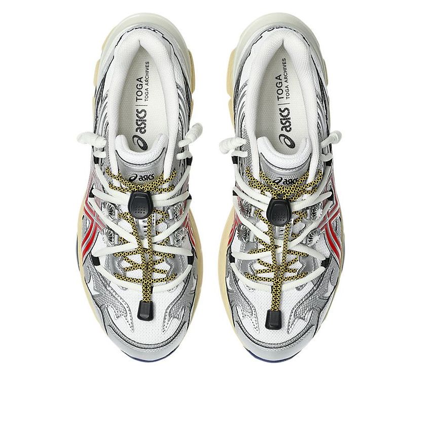 1203B115 100 ASICS Gel-Cumulus 16 TOGA White Red Pure Silver - Image 3