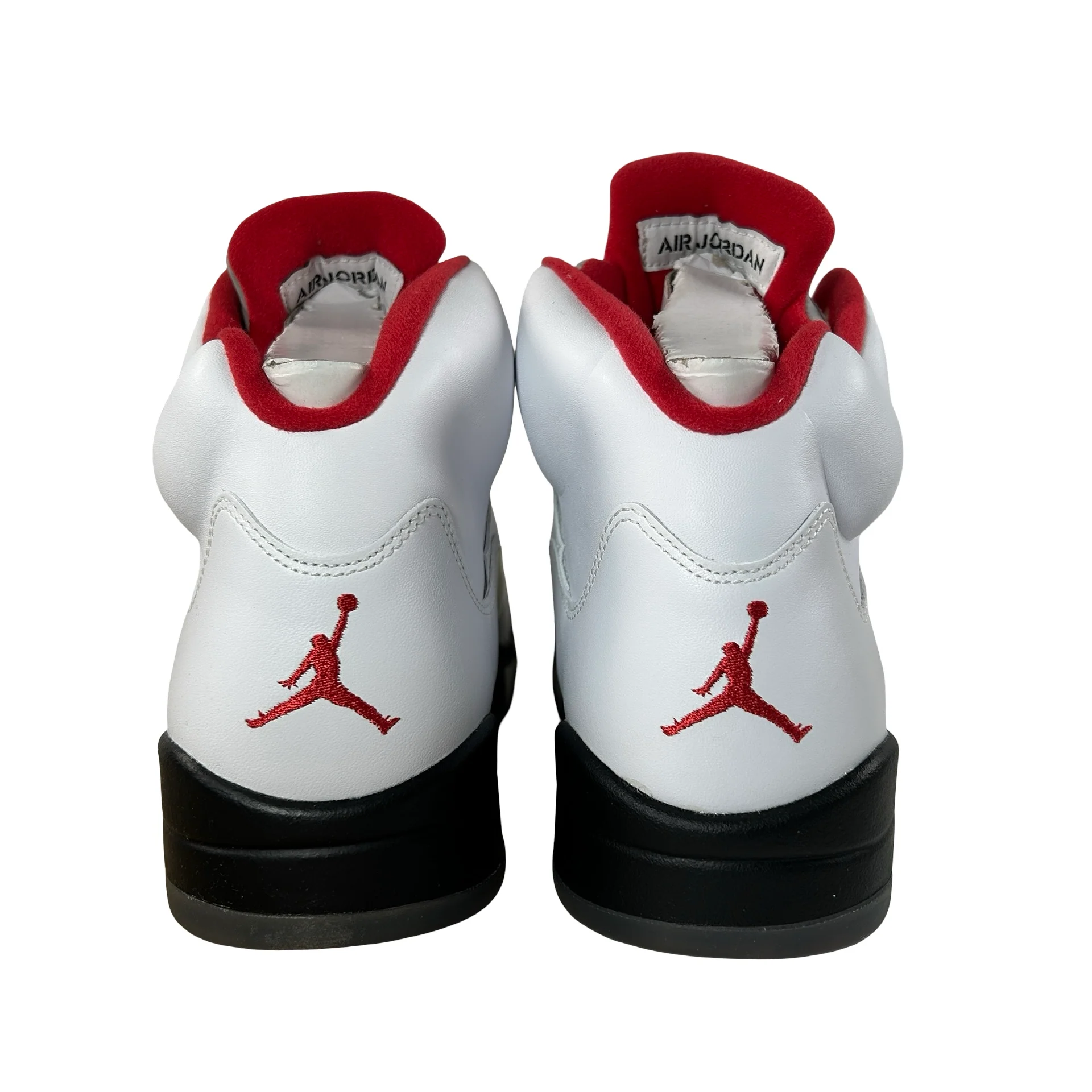 136027 100 Air Jordan 5 Retro Fire Red (2013) - 10 M (Yellowing2) - Image 3