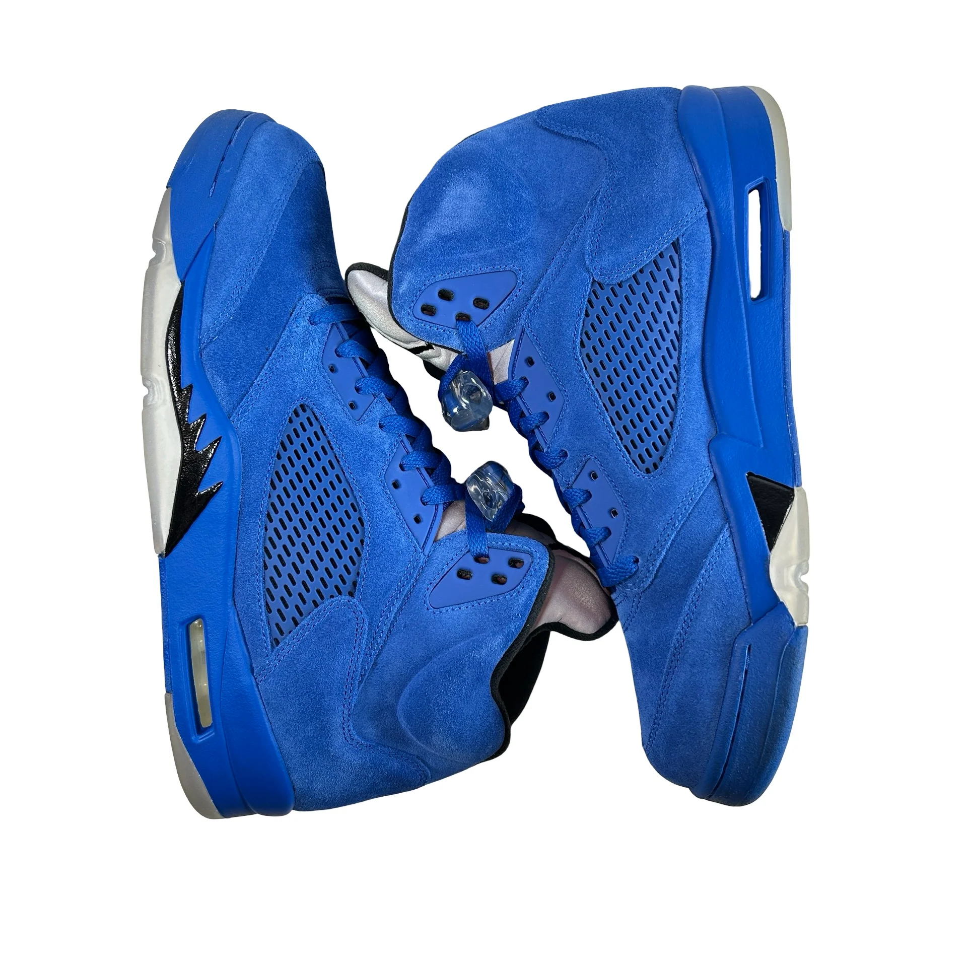 136027 401 Jordan 5 Retro Blue Suede [USED] - 12 M (Used) - Image 4