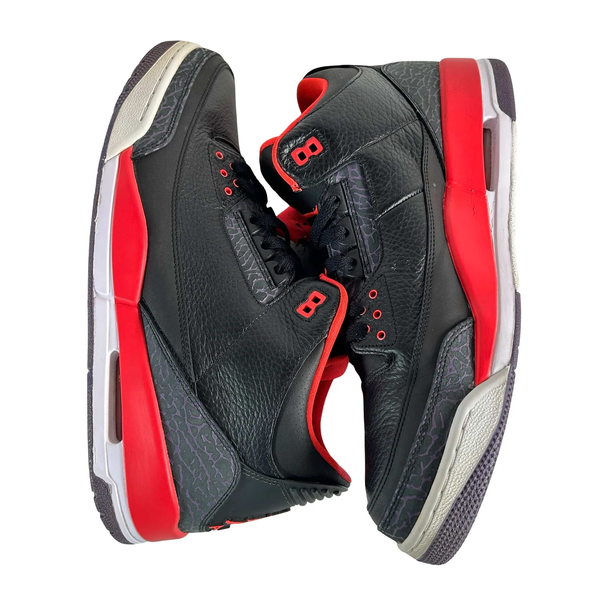 136064 005 Jordan 3 Retro Crimson [USED] - 14 M (Used) (No Box) - Image 4