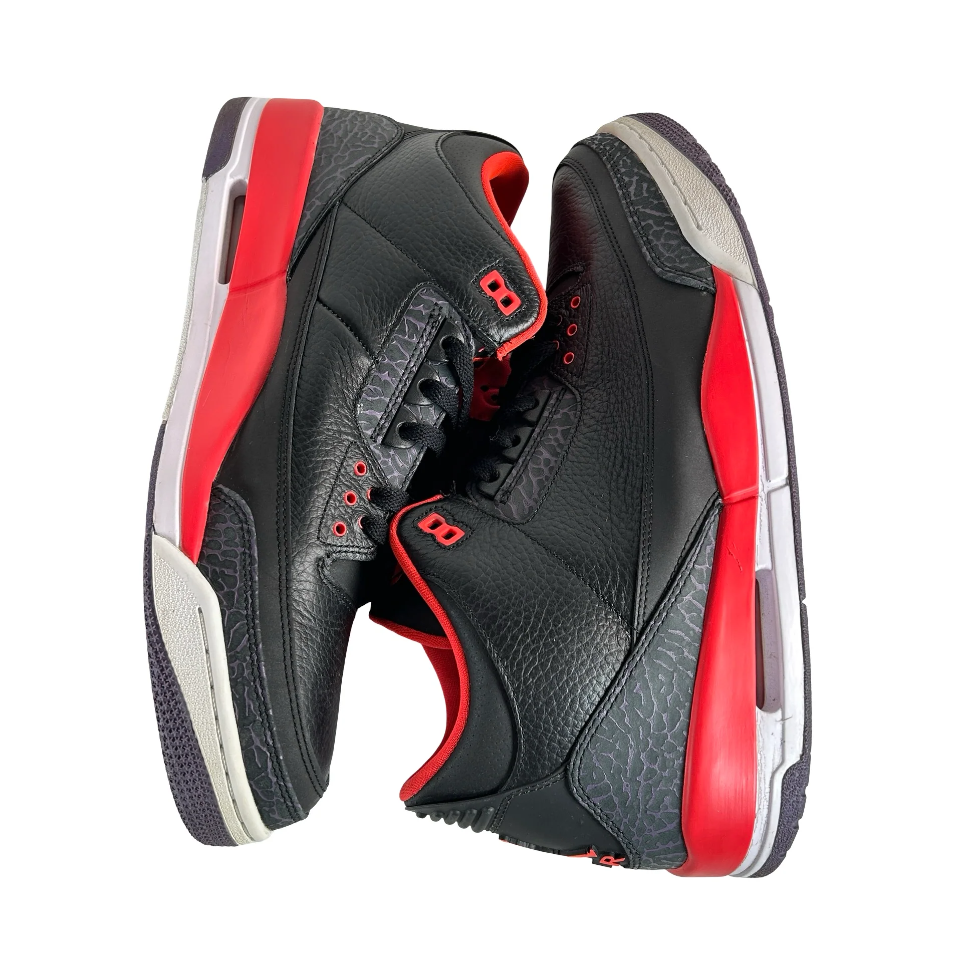 136064 005 Jordan 3 Retro Crimson [USED] - 14 M (Used) (No Box) - Image 5