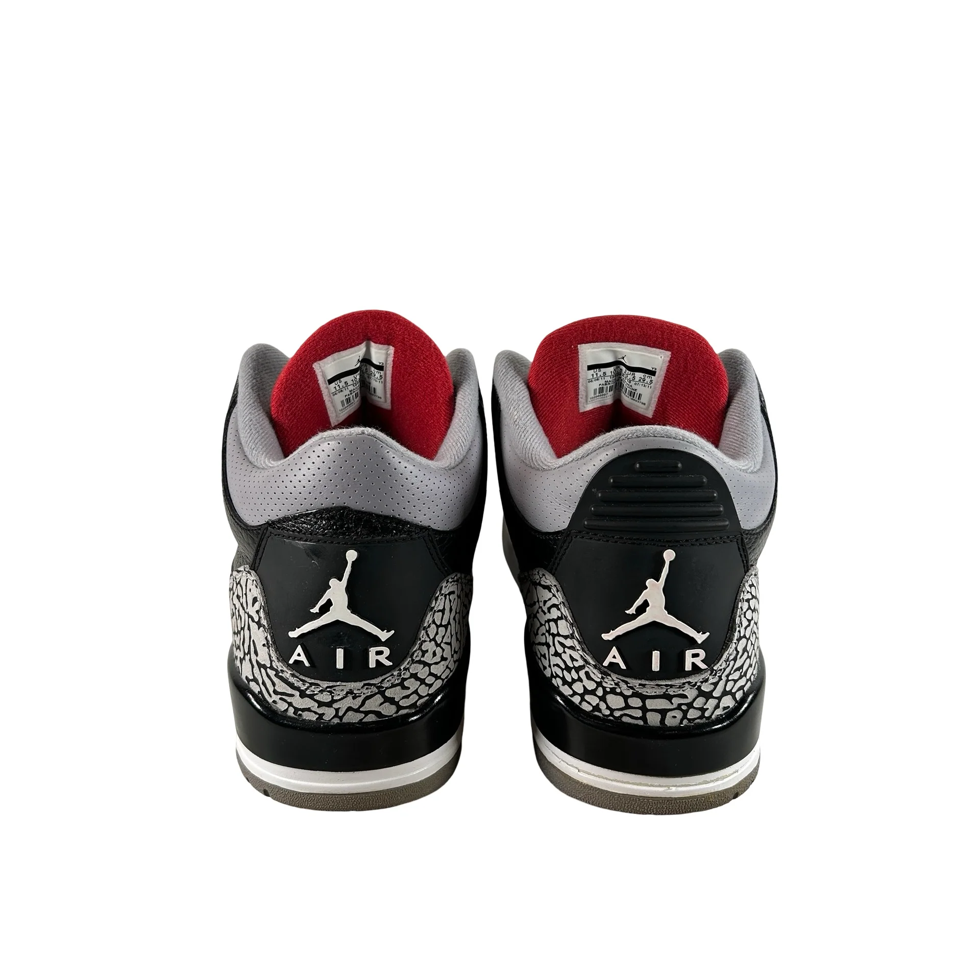 136064 010 Jordan 3 Retro Black Cement (2011) [USED] - 11.5 M (Used) - Image 3