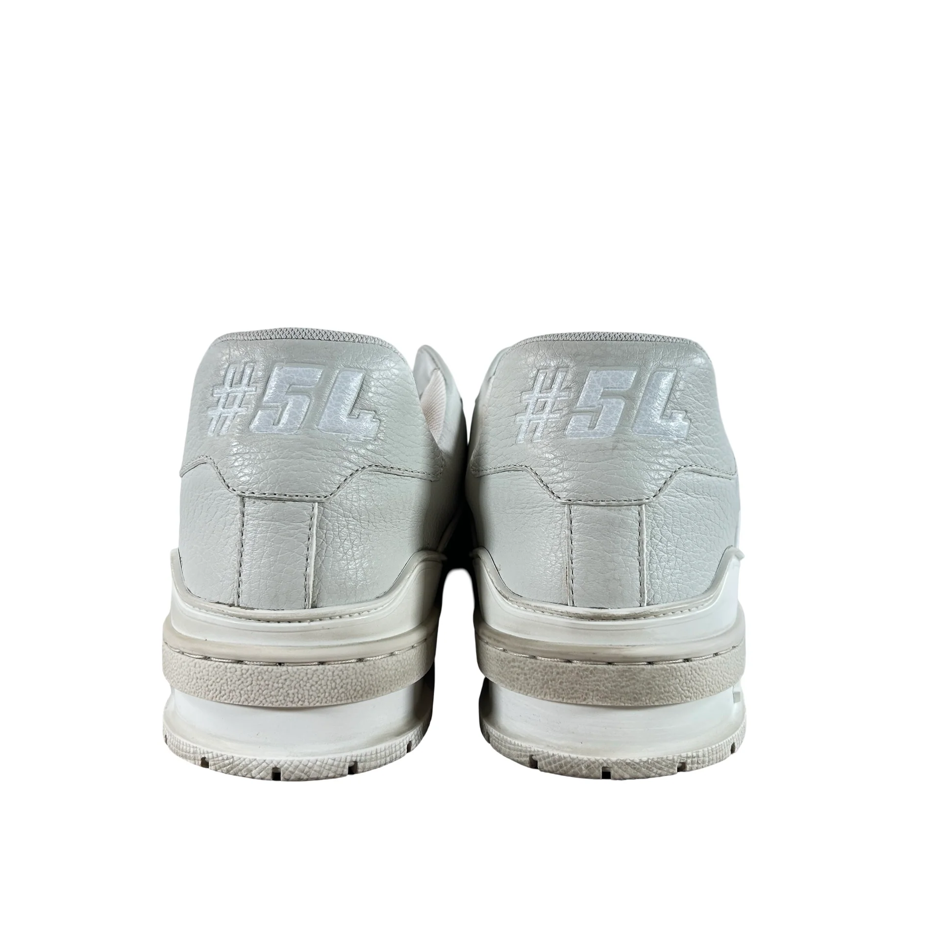 1A5A0S Louis Vuitton Trainer Low Top Grey Orange [USED] - 8 LV (9.5 US) (Used) - Image 3