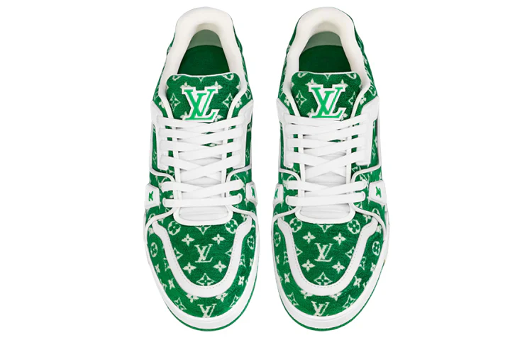 1ABFSA Louis Vuitton Trainer Green Monogram [NO BOX] - Image 2