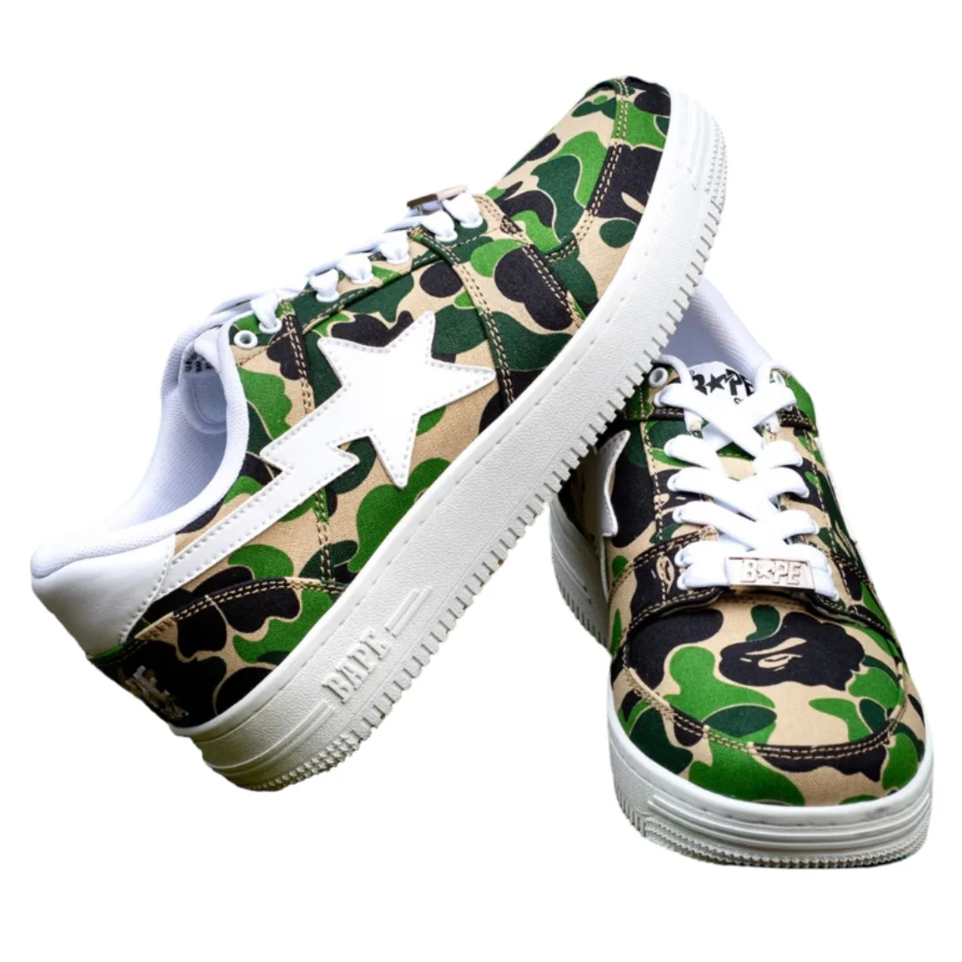 1C70191020 A Bathing Ape Bape Sta Low ABC Camo 20th Anniversary Green - Image 2