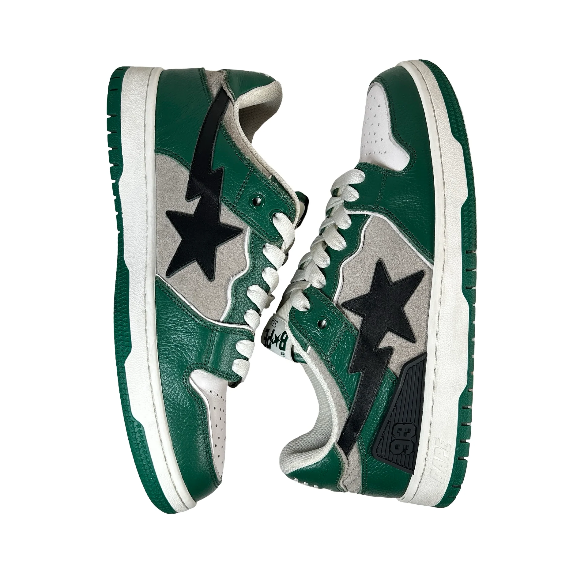 1I80191010 A Bathing Ape Bape SK8 Sta Green Grey [USED] - 9 M (Used) - Image 5
