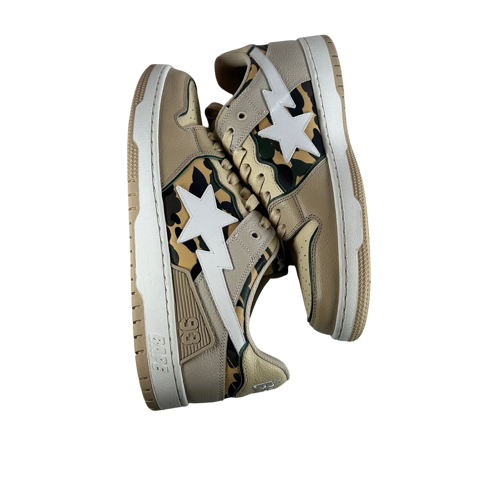 1J30191026 A Bathing Ape Sk8 Sta Olive Drab Green Camo [USED] - 12 M (Used) - Image 4