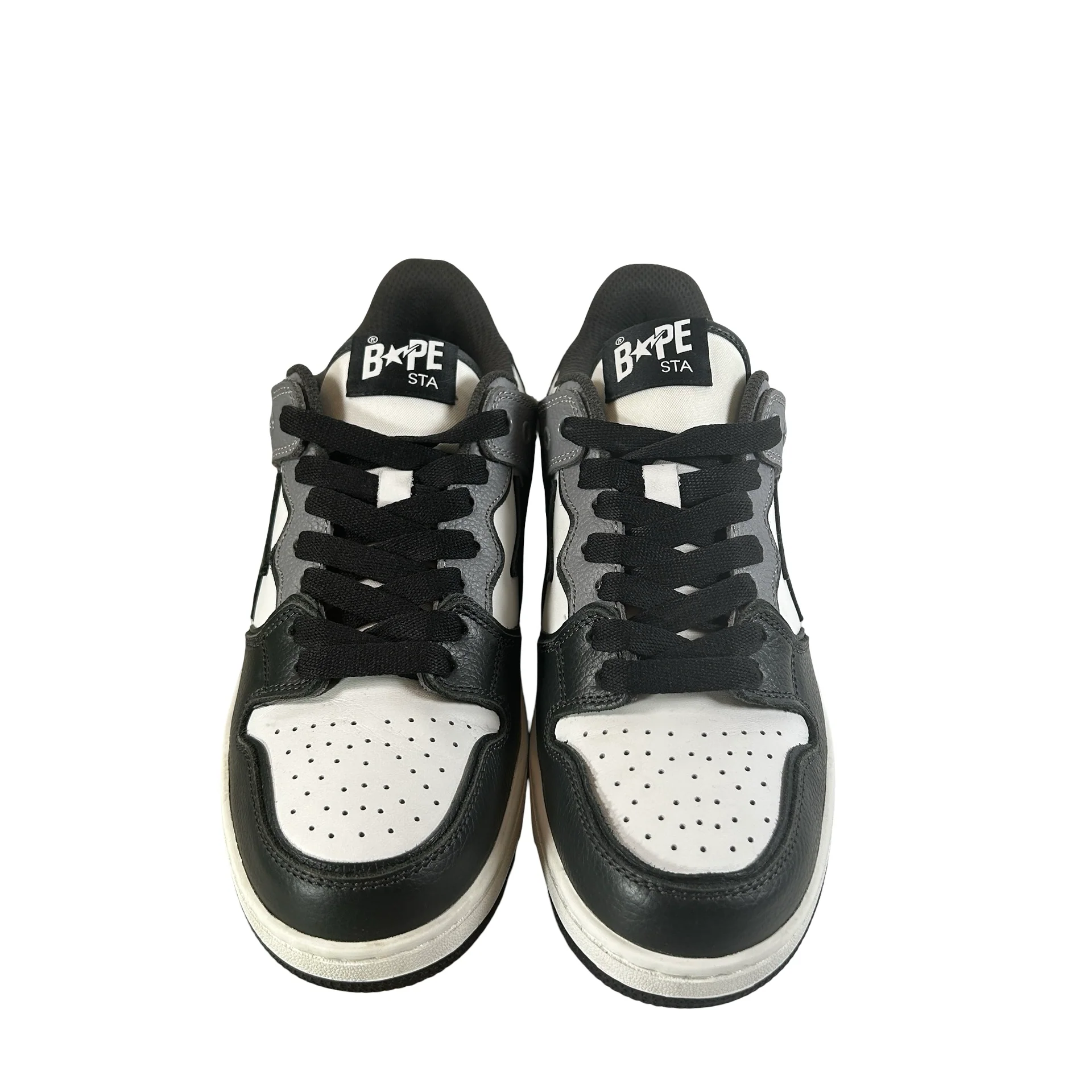 1J80191059 A Bathing Ape Sk8 Sta #5 Black White Grey [USED] - 9.5 M (Used2) - Image 2