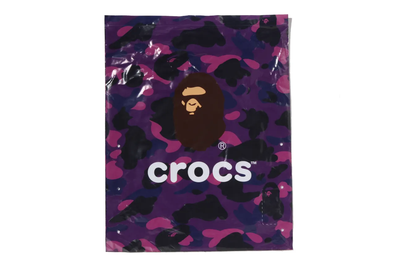 213140 5BV Crocs Echo RO Clog Bape Grapeberry Camo - Image 8