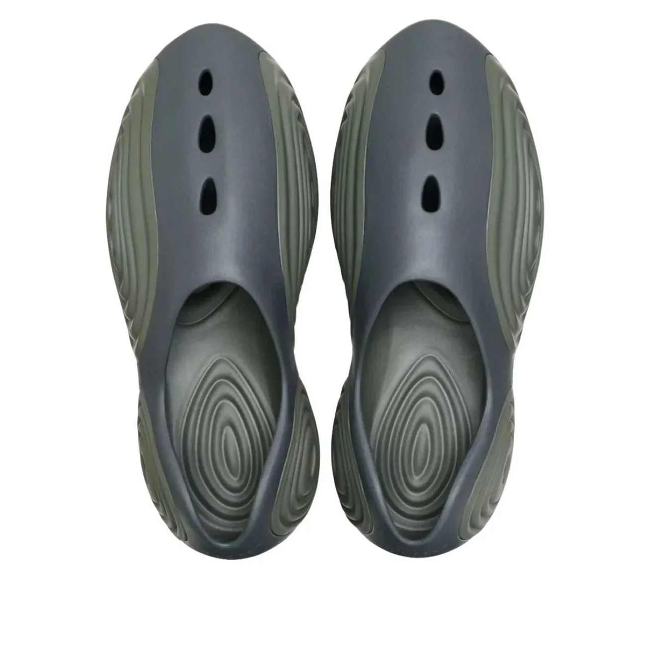 214154 1G0 Crocs Ripple Clog Graphite Dusty Olive - Image 3
