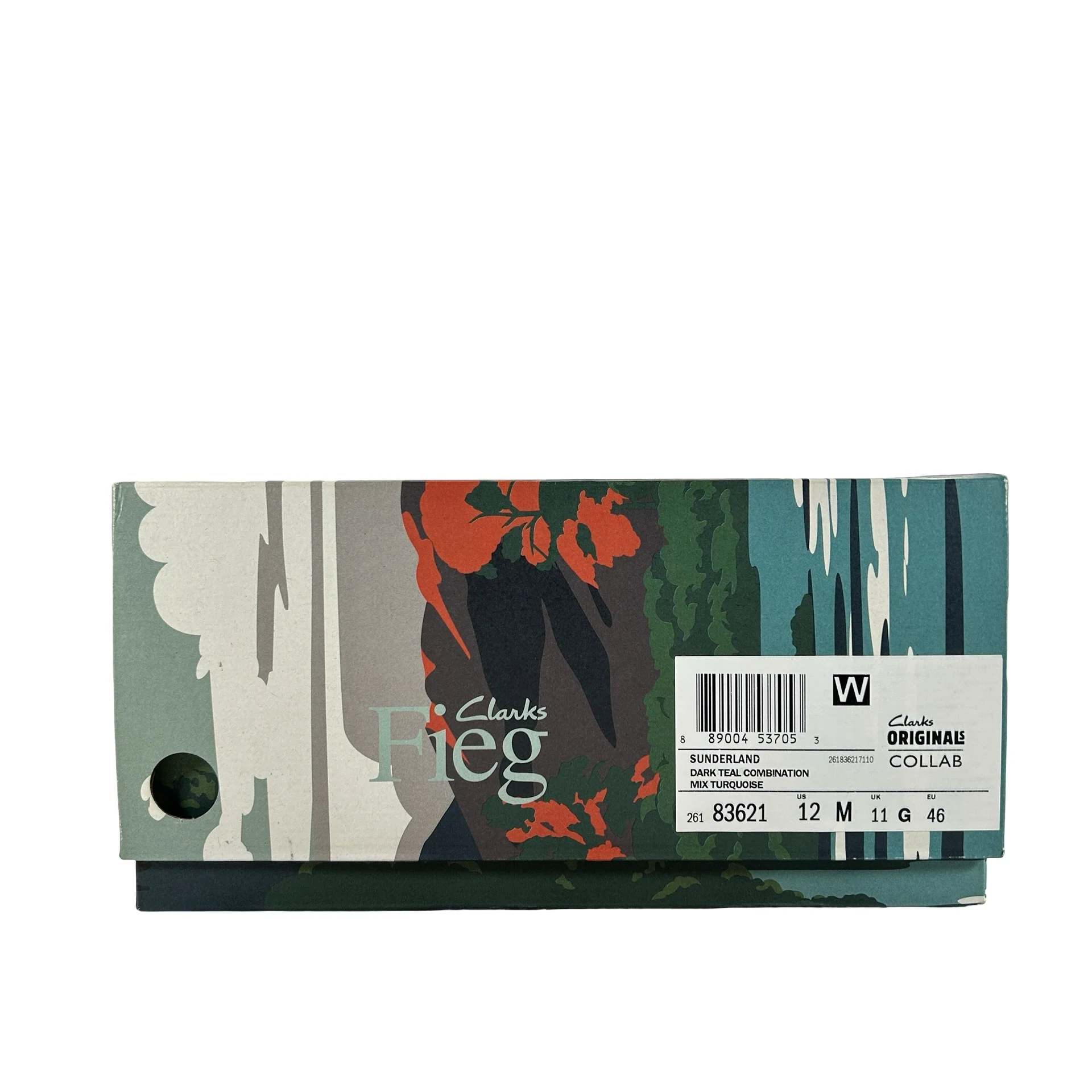 26183621 Clarks Originals Sunderland Ronnie Fieg 8th Street Dark Teal [USED] - 12 M (Used) - Image 7