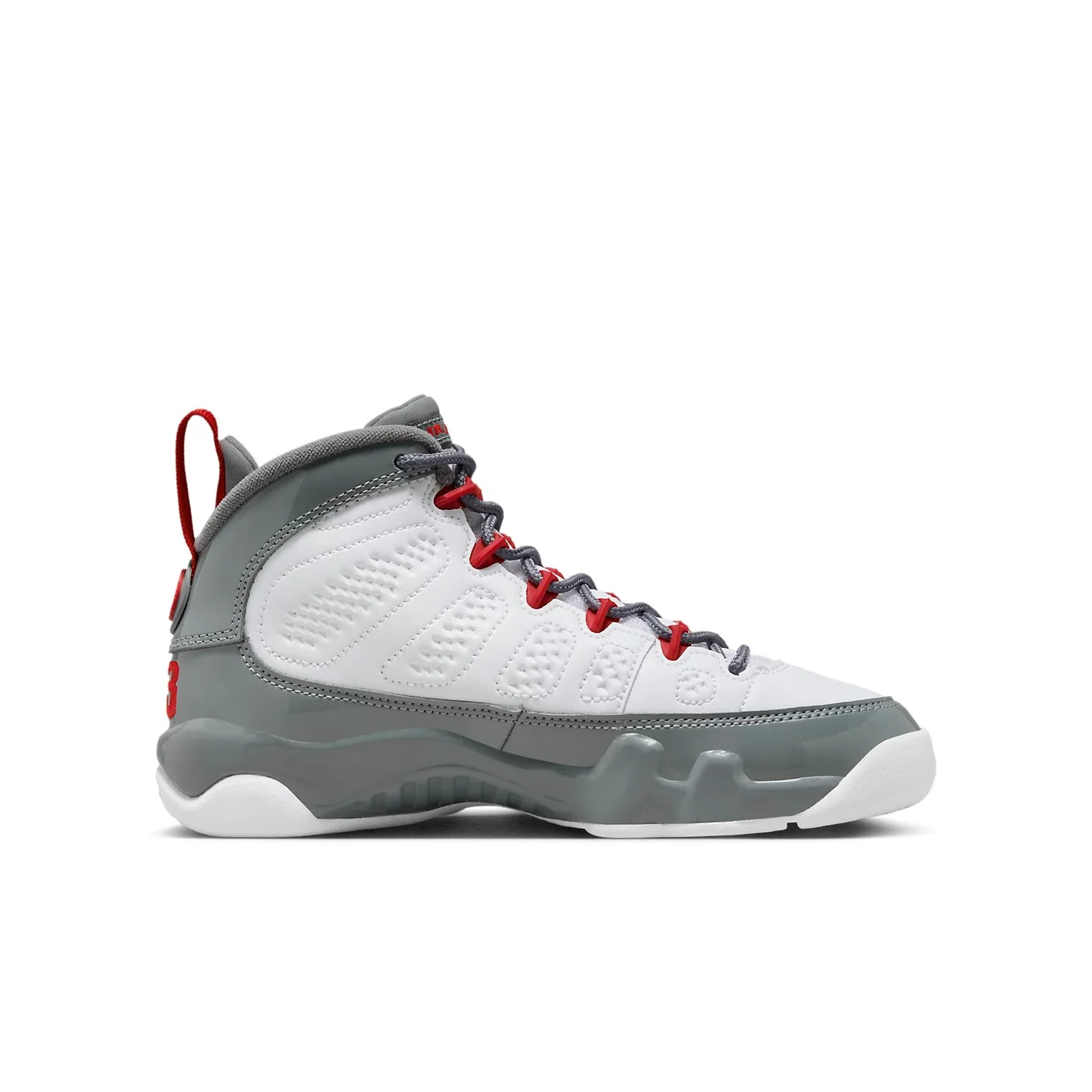 302359 162 Air Jordan 9 Retro Fire Red (GS) - Image 2