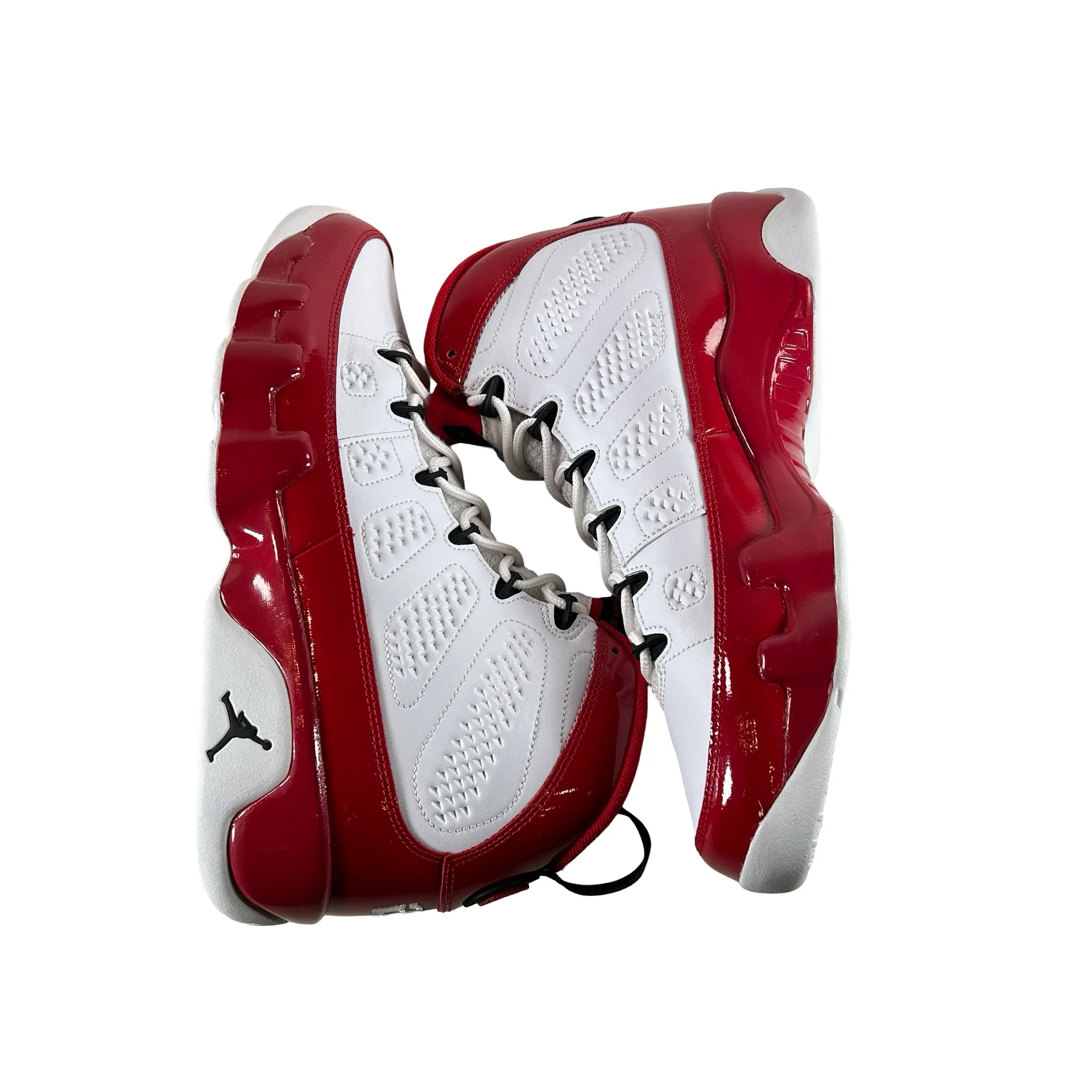 302370 160 Jordan 9 Retro White Gym Red [CONDITIONAL] - 10 M (Dye Bleeding On Laces) - Image 4