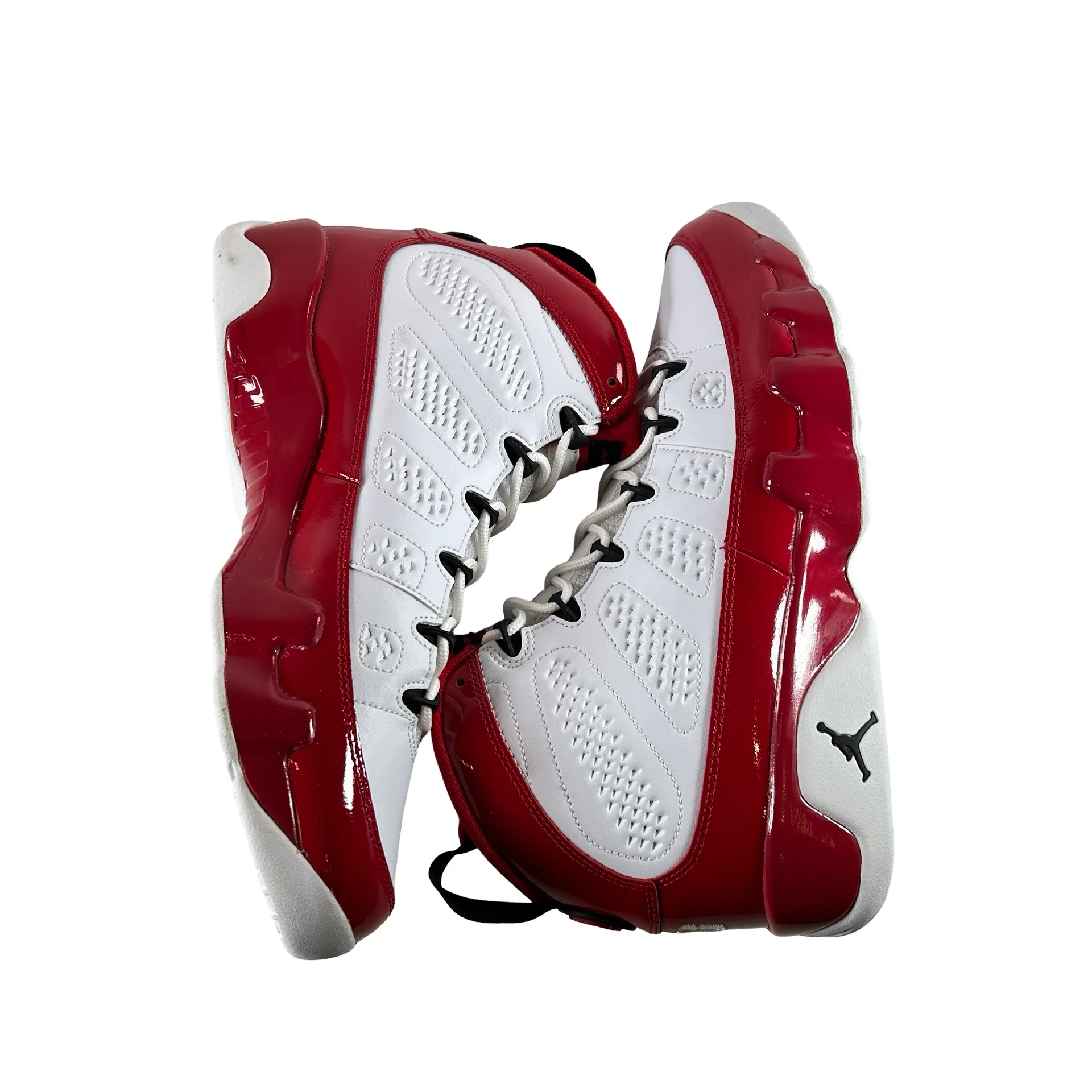 302370 160 Jordan 9 Retro White Gym Red [CONDITIONAL] - 10 M (Dye Bleeding On Laces) - Image 5