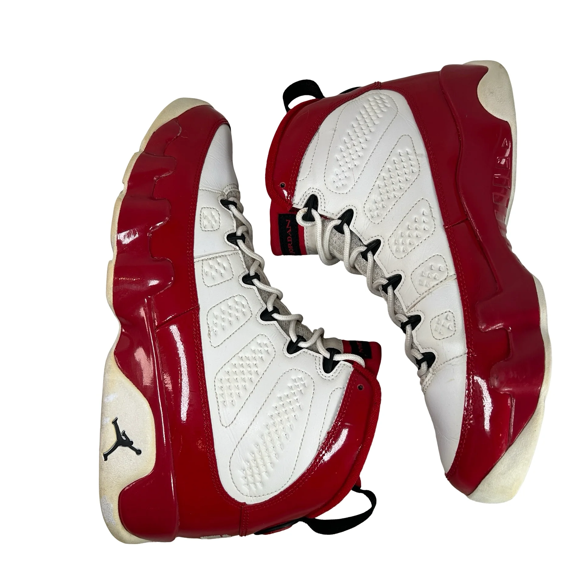 302370 160 Jordan 9 Retro White Gym Red [USED] - 9.5 M (Used) (No Box) - Image 5