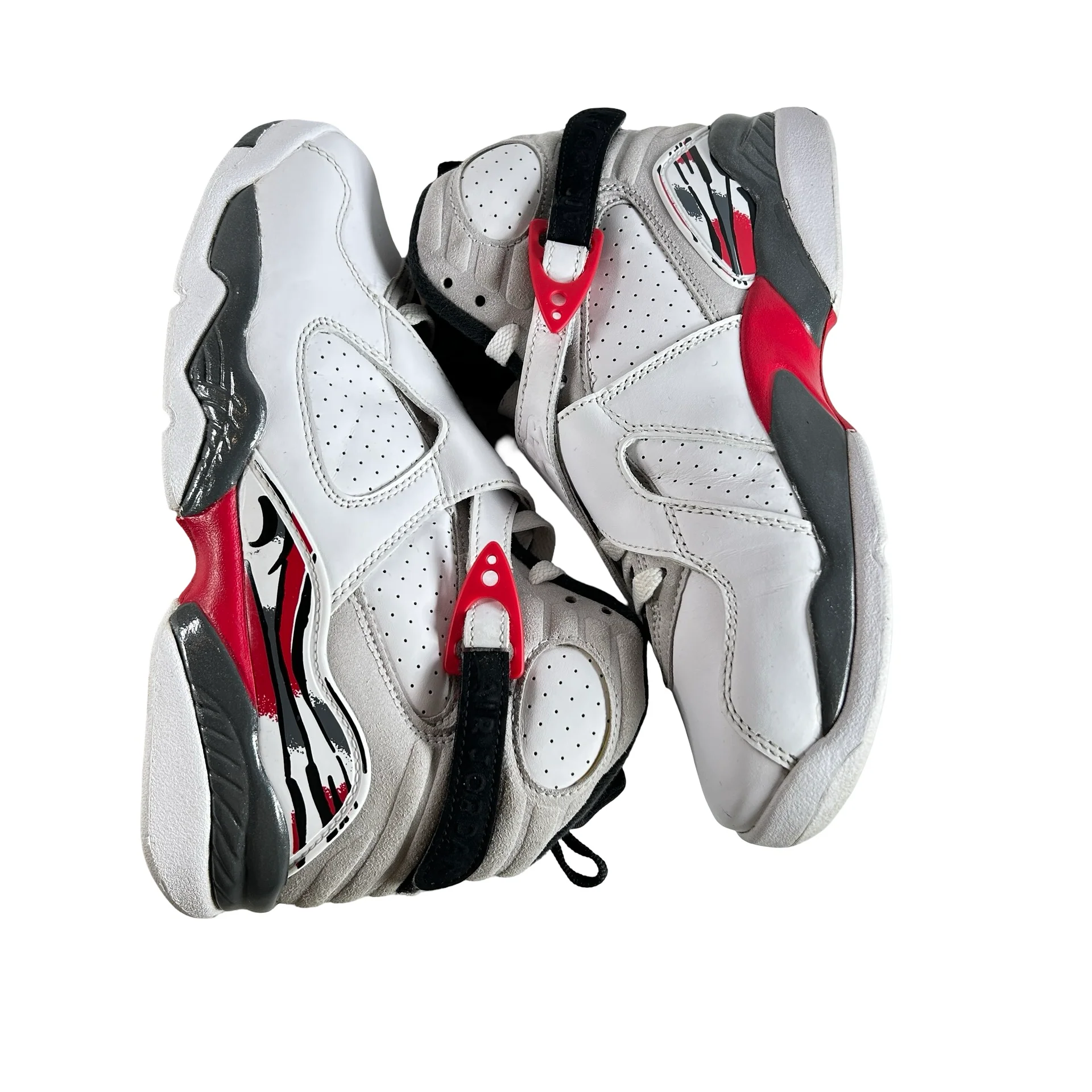 305368 100 Jordan 8 Retro White True Red (2025) (GS) [USED] - 5.5 Y (Used) - Image 4