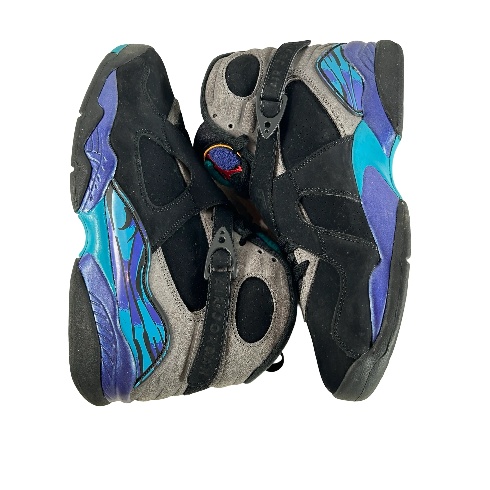 305381 006 Jordan 8 Retro Aqua (2025) [USED] - 9 M (Used) (No Box) - Image 4