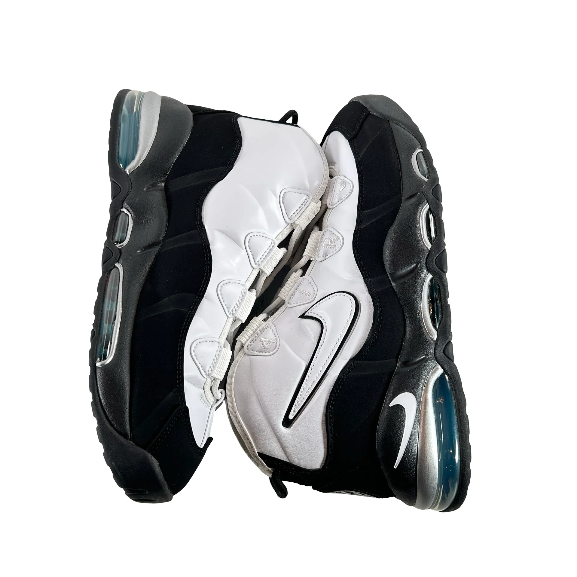 311090 100 Nike Air Max Uptempo 95 White Black Teal [USED] - 10 M (Used) - Image 5