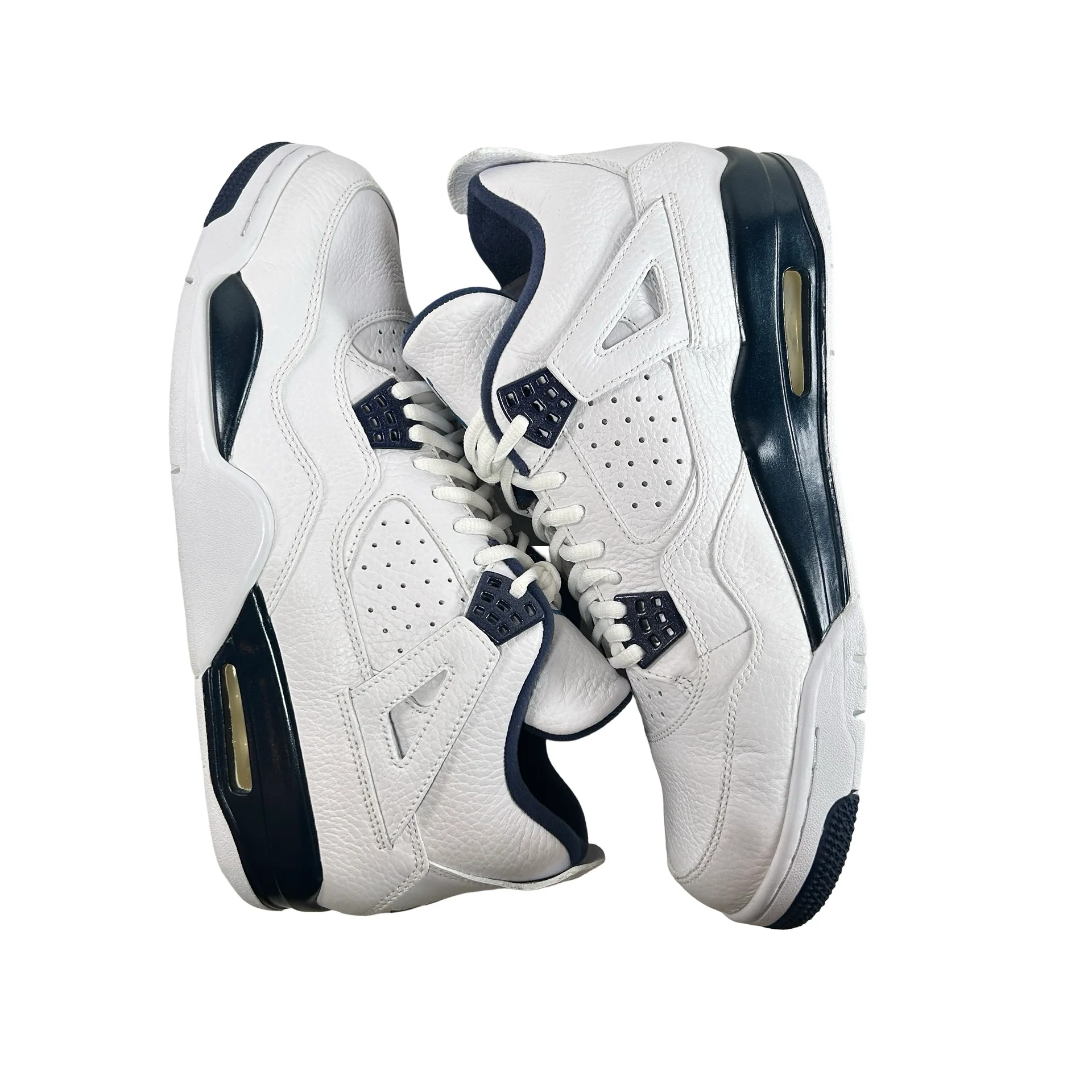 314254 107 Jordan 4 Retro Columbia (2015) [CONDITIONAL] - 11.5 M (Air Bubble Yellowing) (Damaged Lid) - Image 4