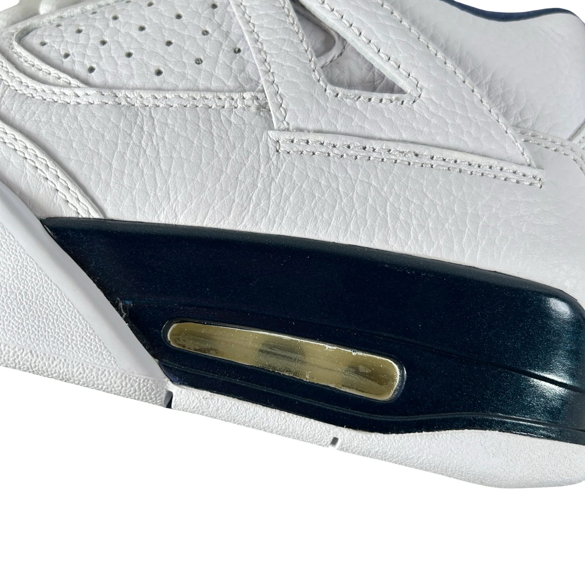 314254 107 Jordan 4 Retro Columbia (2015) [CONDITIONAL] - 11.5 M (Air Bubble Yellowing) (Damaged Lid) - Image 6
