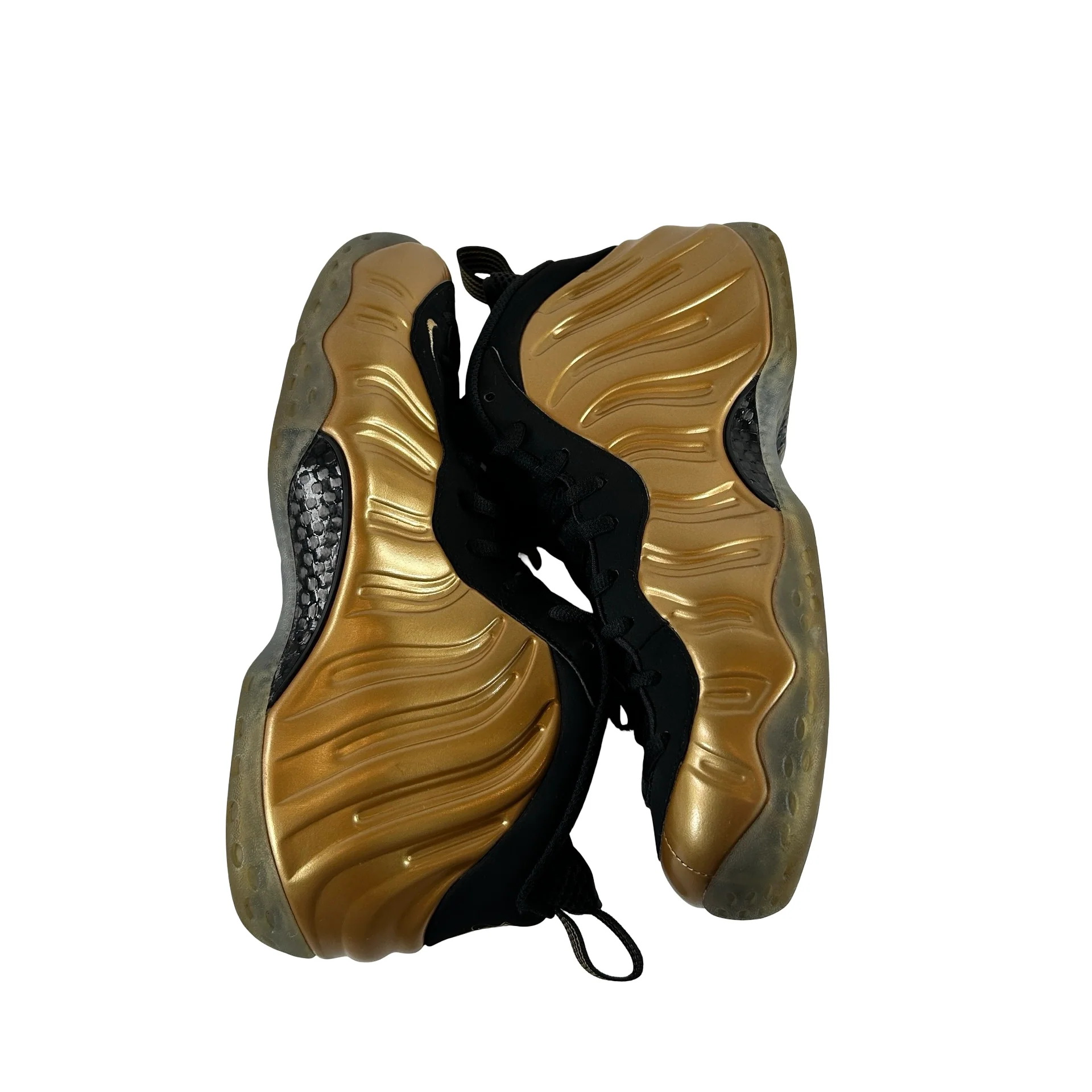 314996 700 Nike Air Foamposite One Metallic Gold [USED] - 11 M (Used) (Replace Box) (Missing Left Insole) - Image 4