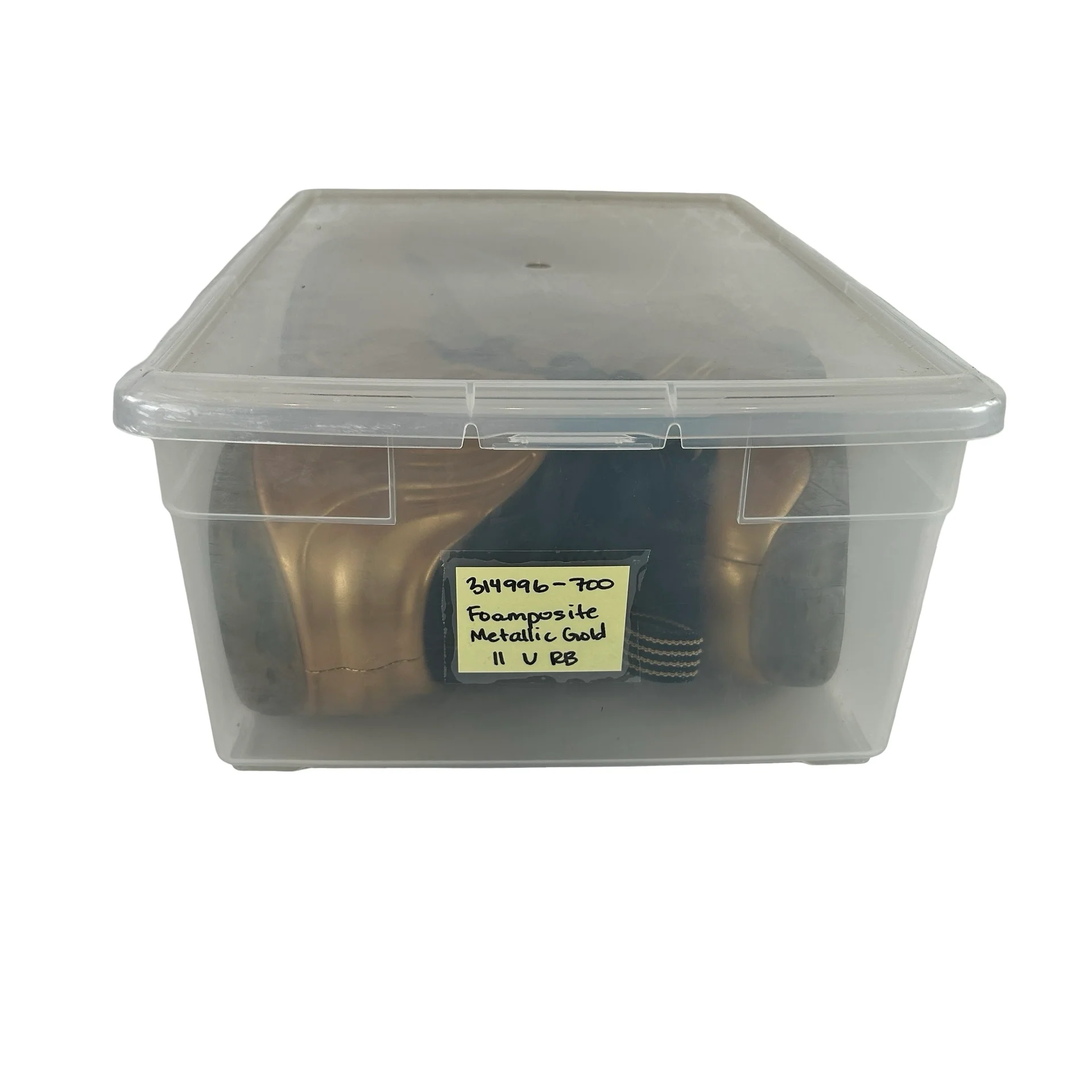 314996 700 Nike Air Foamposite One Metallic Gold [USED] - 11 M (Used) (Replace Box) (Missing Left Insole) - Image 7