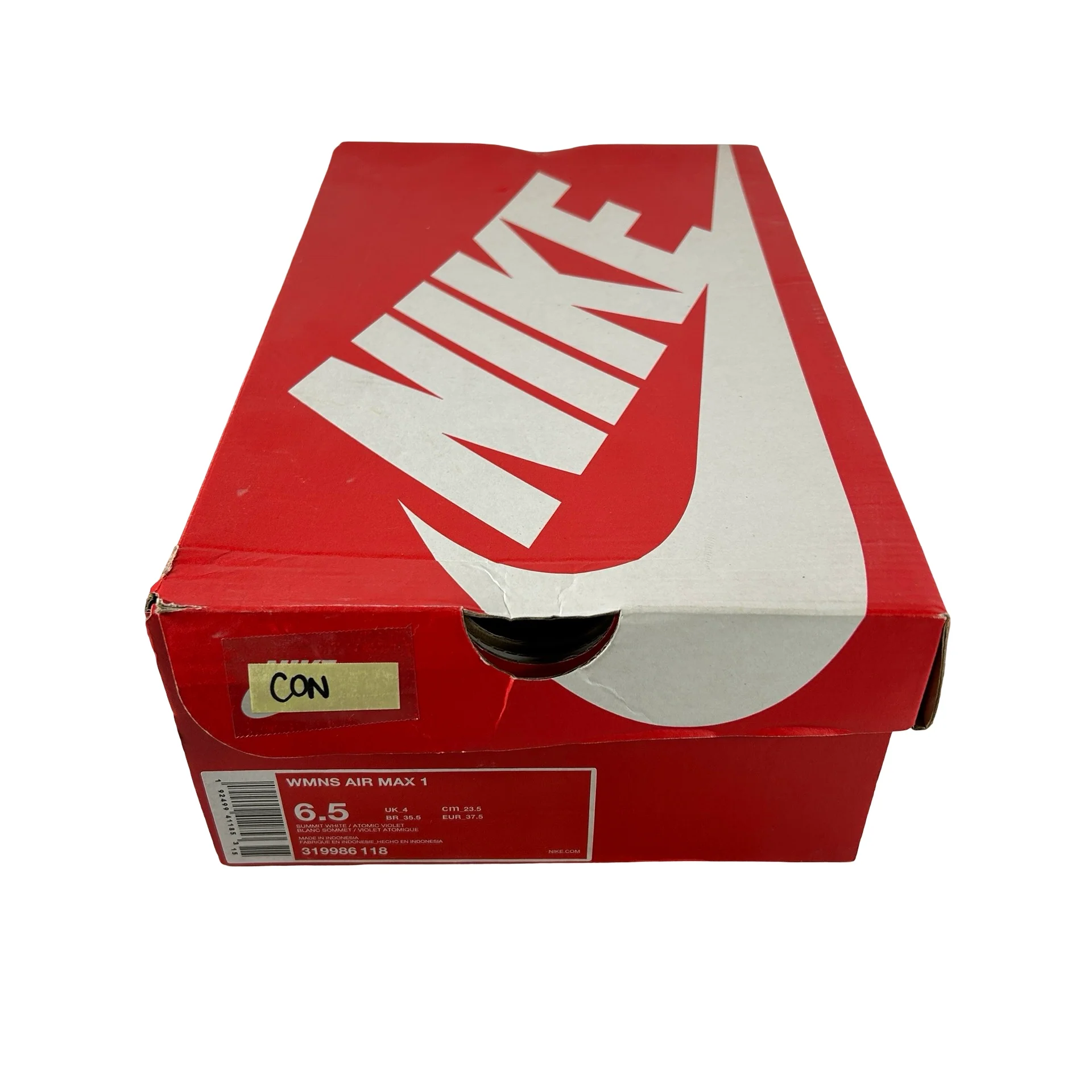 319986 118 Nike Air Max 1 Atomic Violet (Women's) [CONDITIONAL] - 6.5 W (Yellowing) - Image 7