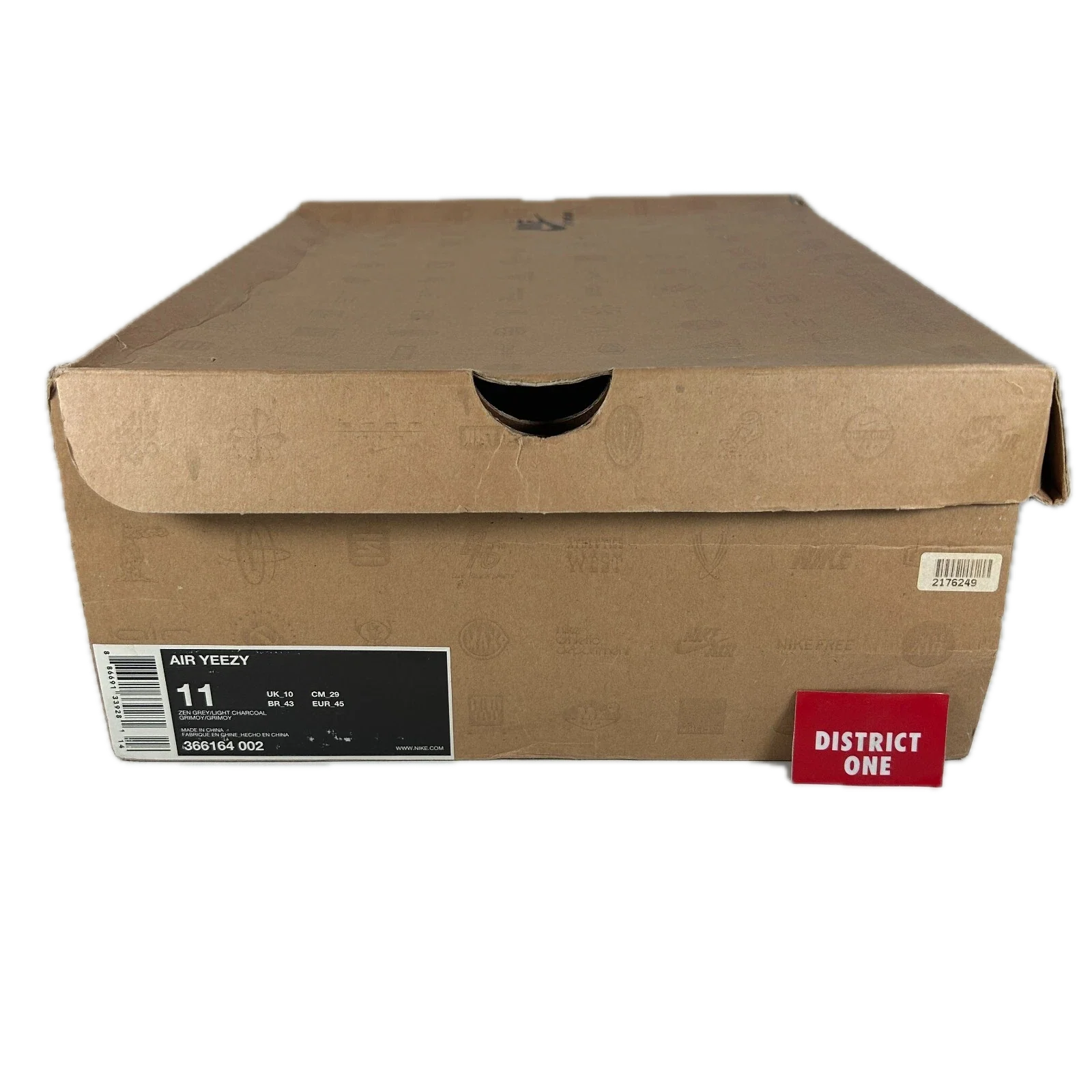 366164 002 Nike Air Yeezy 1 Zen Grey SAMPLE [USED] - 11 M (Used) - Image 7