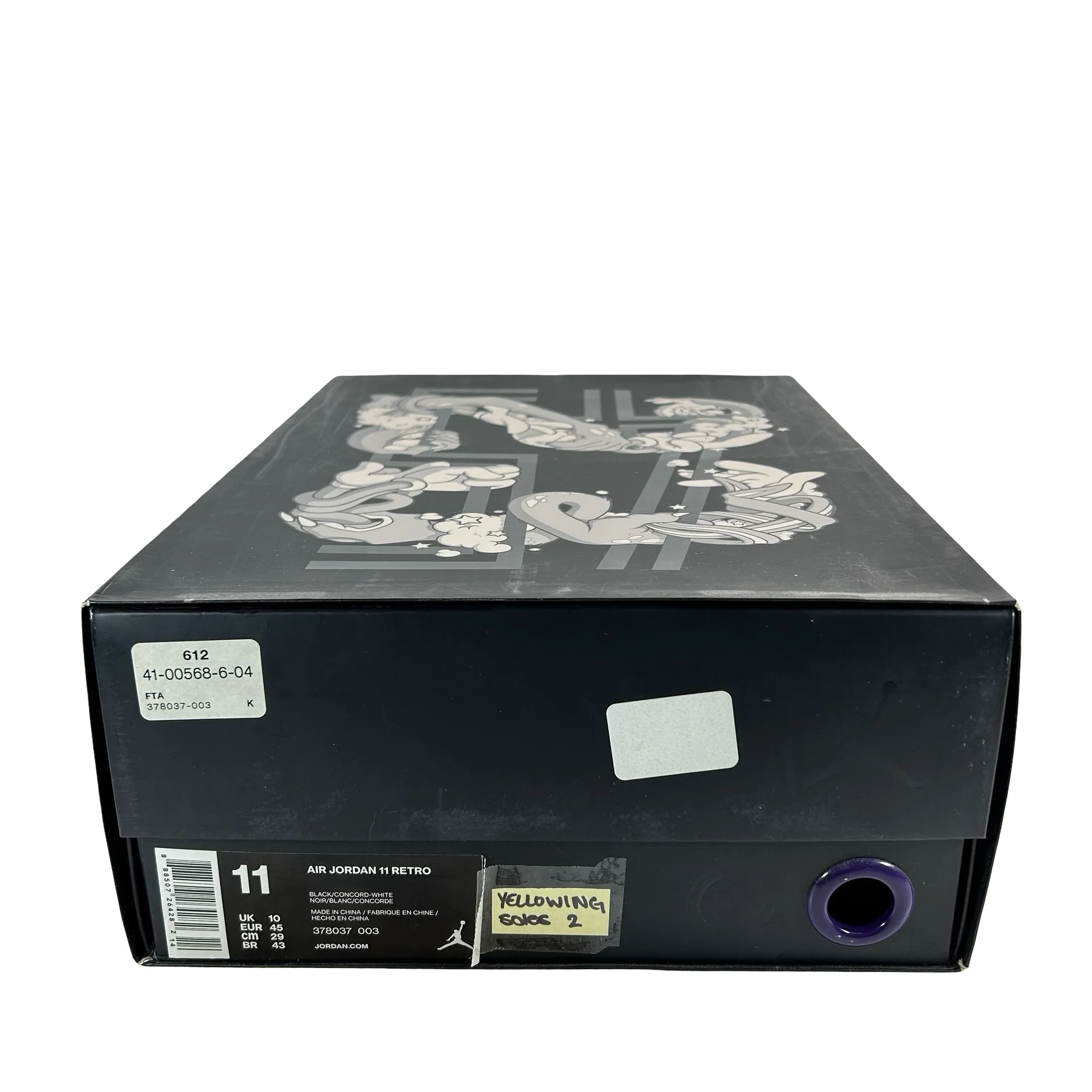 378037 003 Jordan 11 Space Jam (2016) - 11 M (Yellowing Soles2) - Image 7