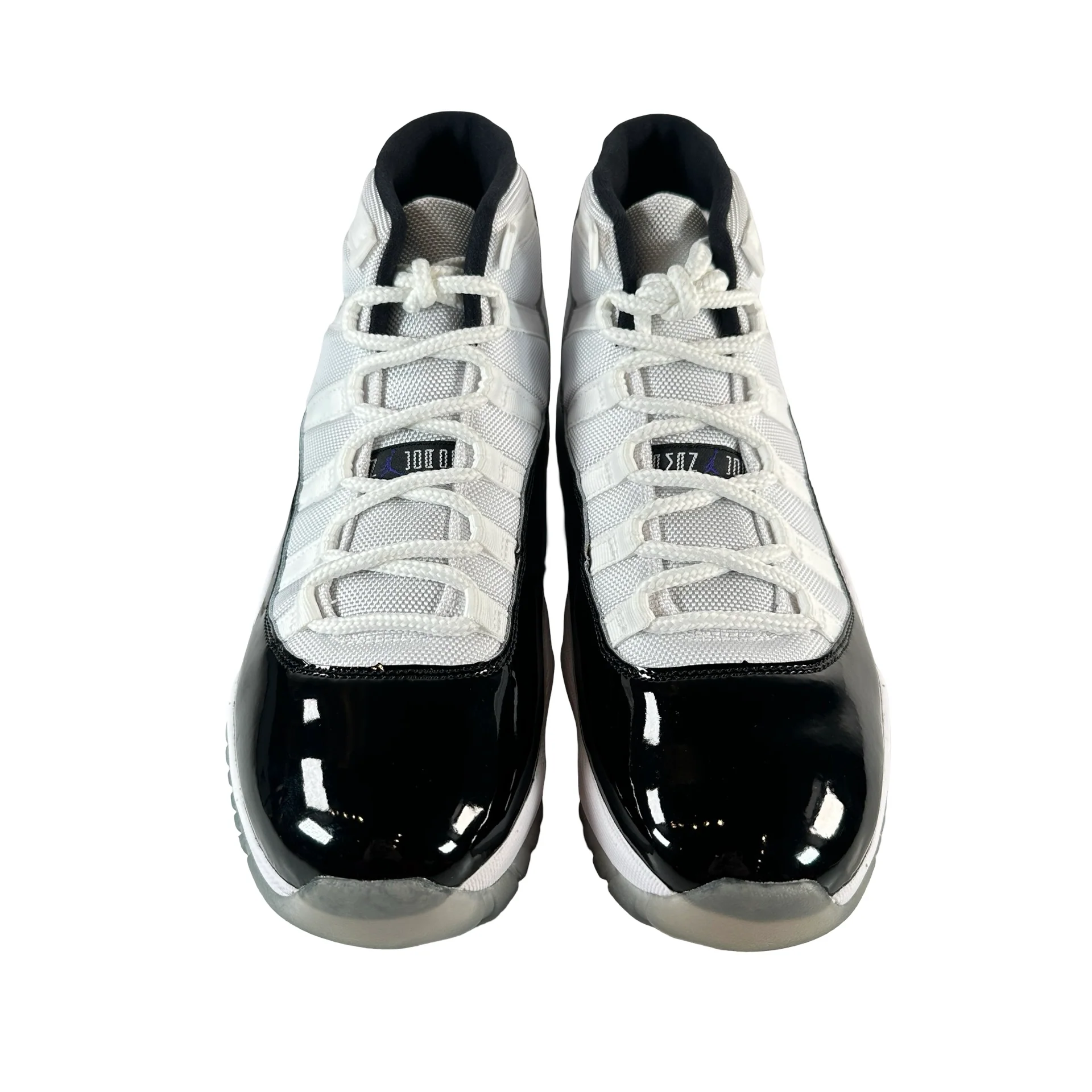 378037 100 Jordan 11 Concord - 10.5 M (Yellowing) (Damaged Box) - Image 2