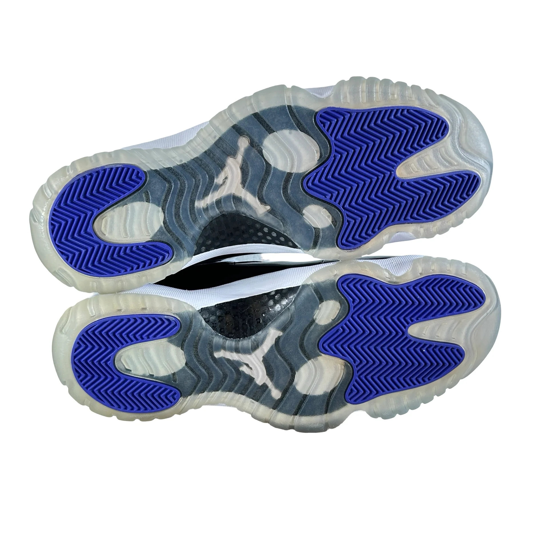 378037 100 Jordan 11 Concord - 9.5 M (Yellowing Soles) (Glue Stain) - Image 6