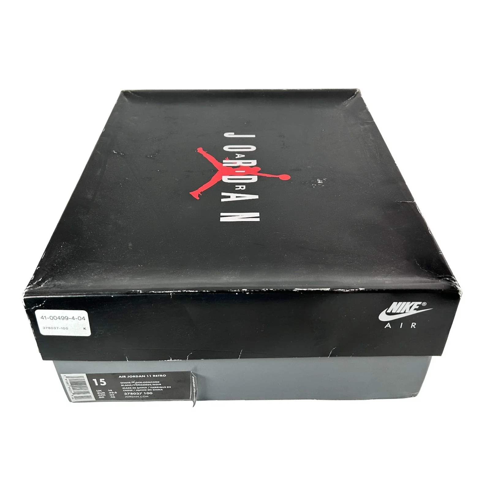 378037 100 Jordan 11 Concord [CONDITIONAL] - 15 M (Soles Yellowing) - Image 7