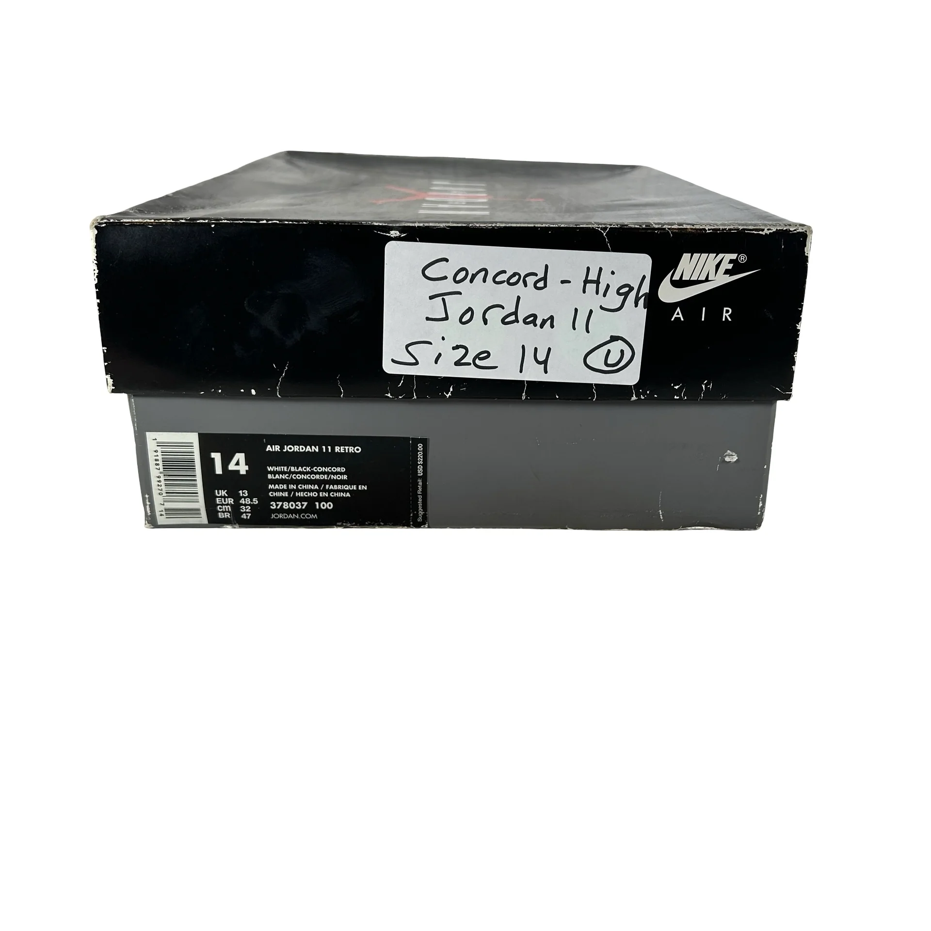 378037 100 Jordan 11 Concord [USED] - 14 M (Used) - Image 7